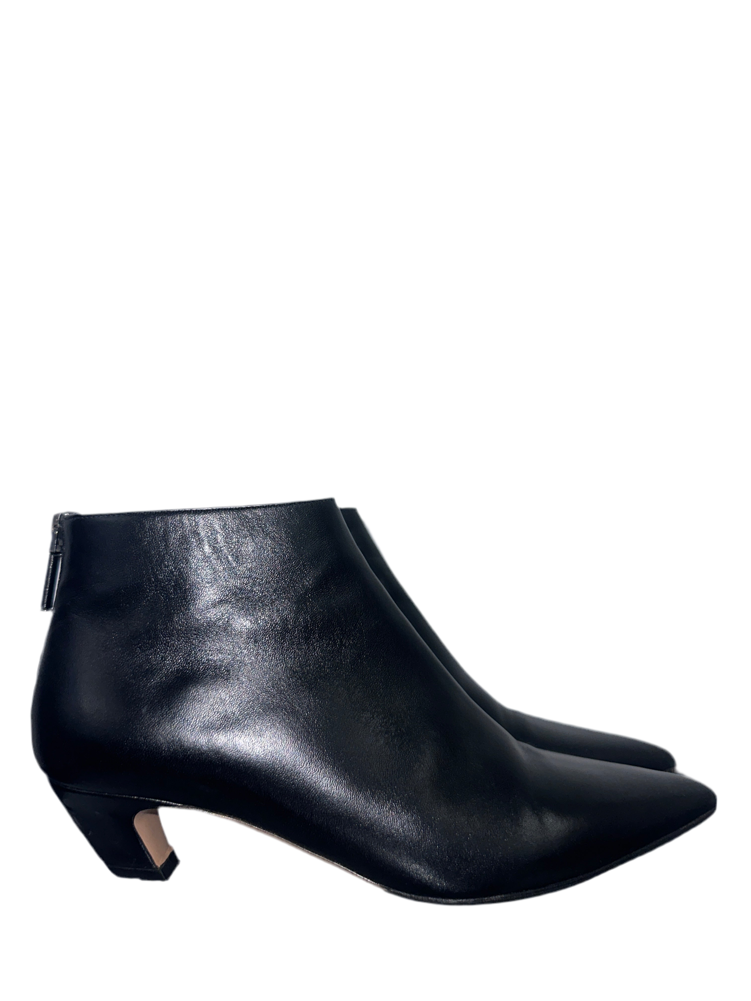 Dior pointed black ankle boots  - size 36