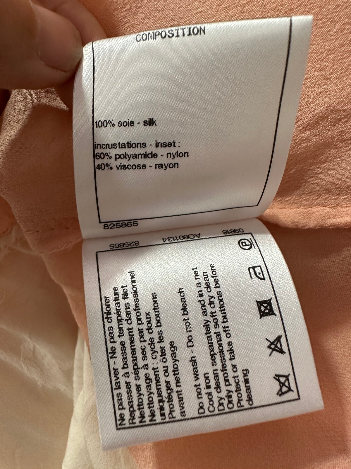 Chanel Pink 100% silk dress - size 42 resized to fit 34FR
