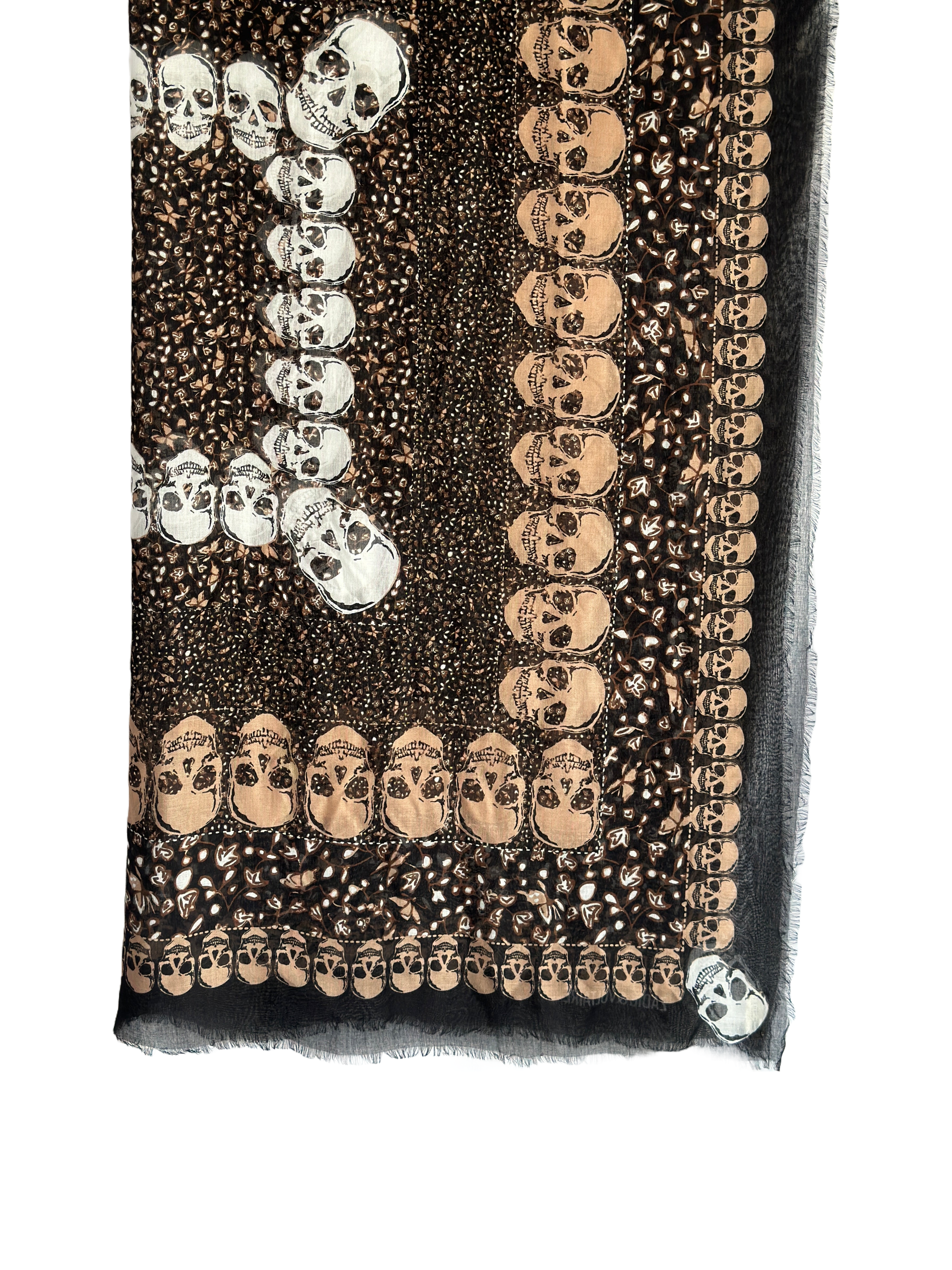 Zadig & Voltaire kerry garden scarf black