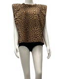 Laurence Bras leopard sleeveless top - size 38