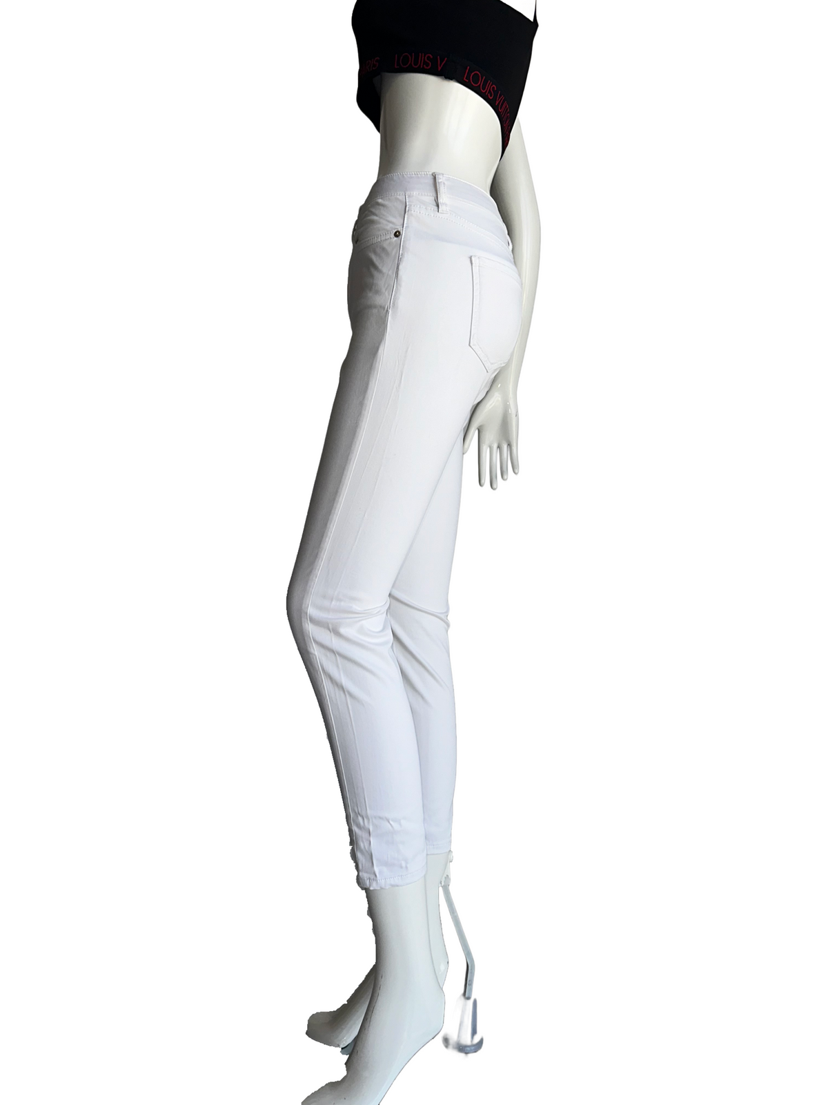 Armani Exchange white pants super skinny cropped - size 25