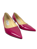 Jimmy Choo Aza jazzberry patent point toe pump heels shoes - size 36.5