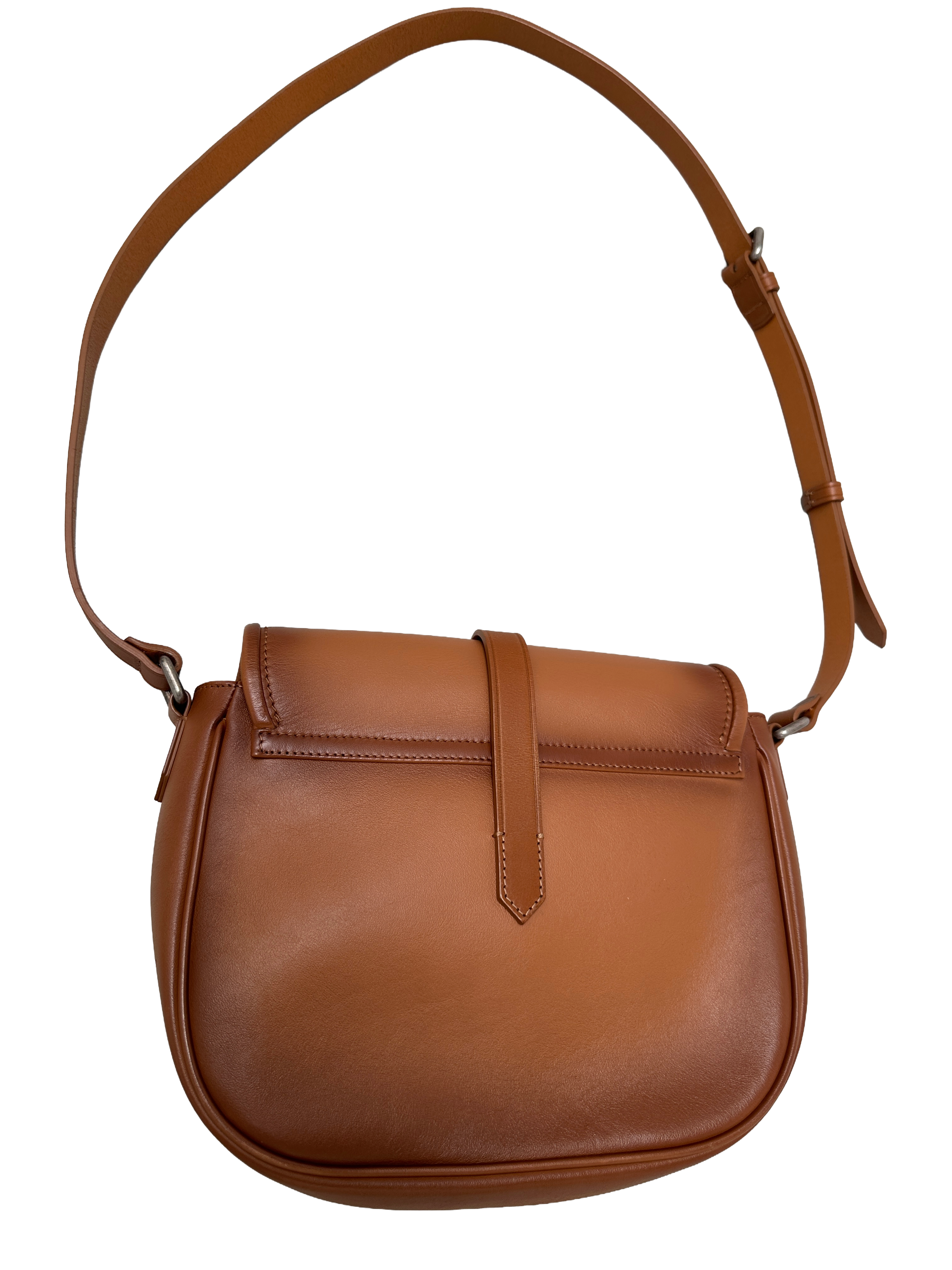 Golden Goose Rodeo bag in pale tan leather w blue bucket