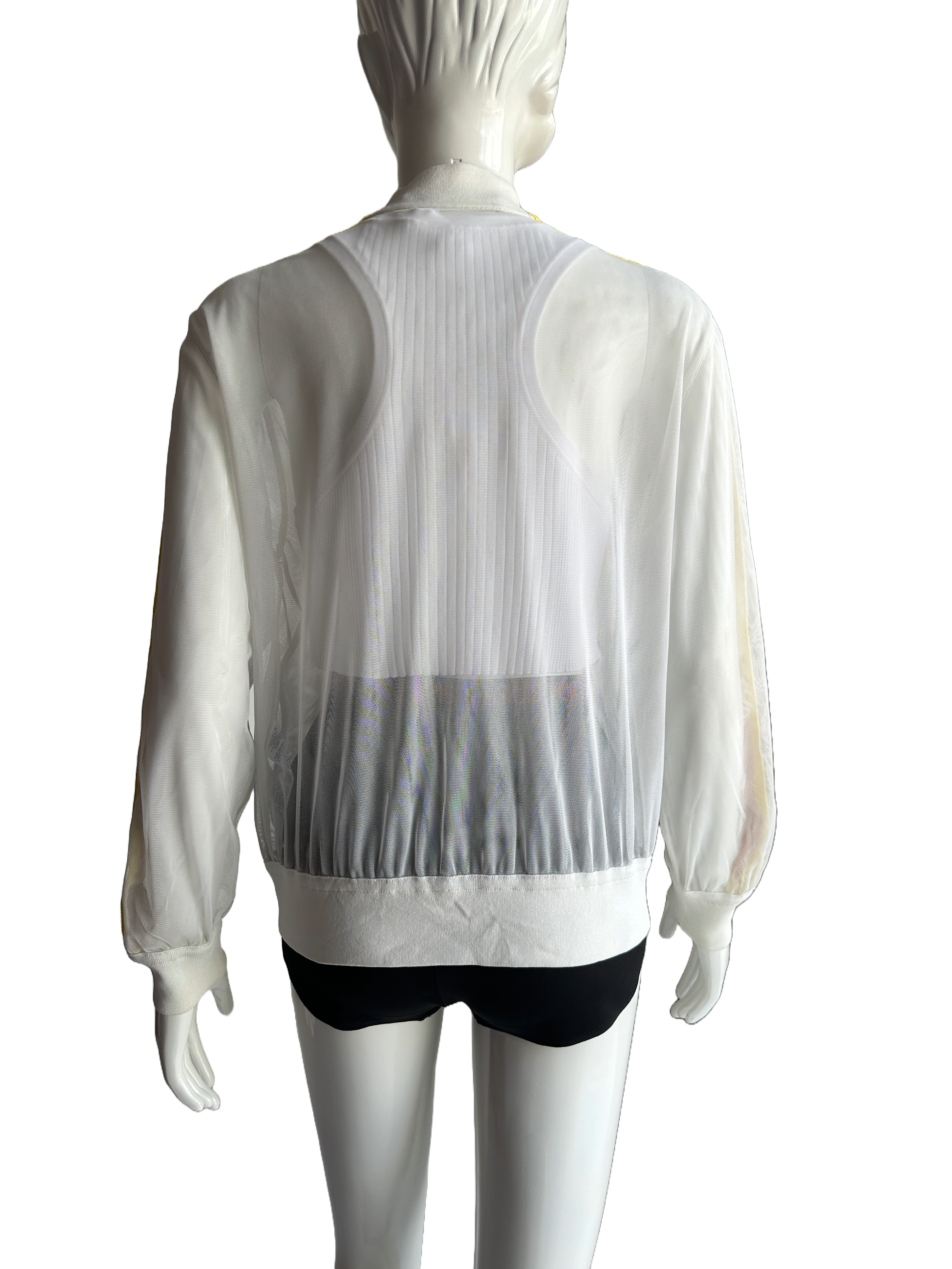 Karl Lagerfeld mesh bomber with logo tape - size 36