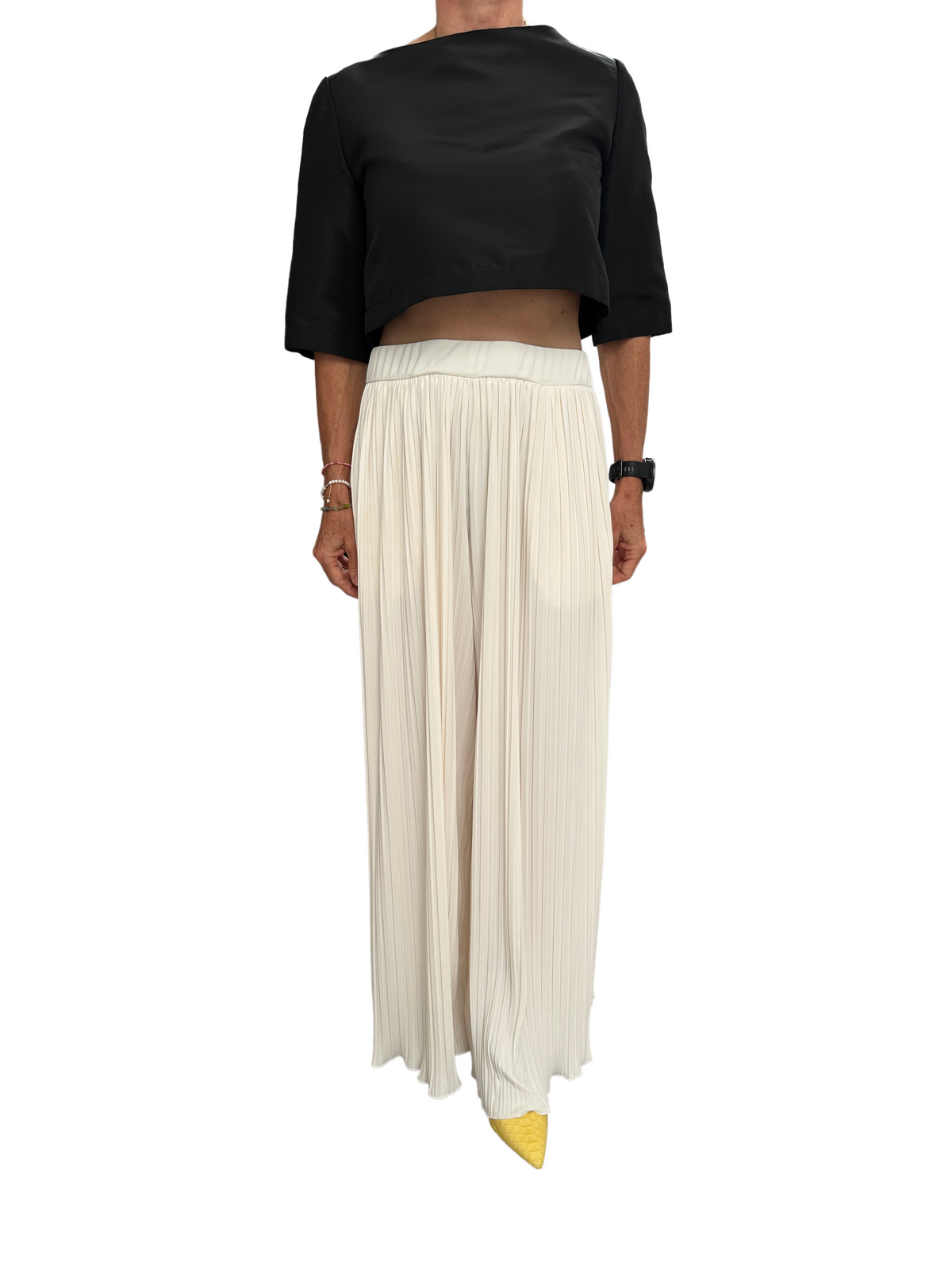 Max Mara Leisure white pleated pants - size 40
