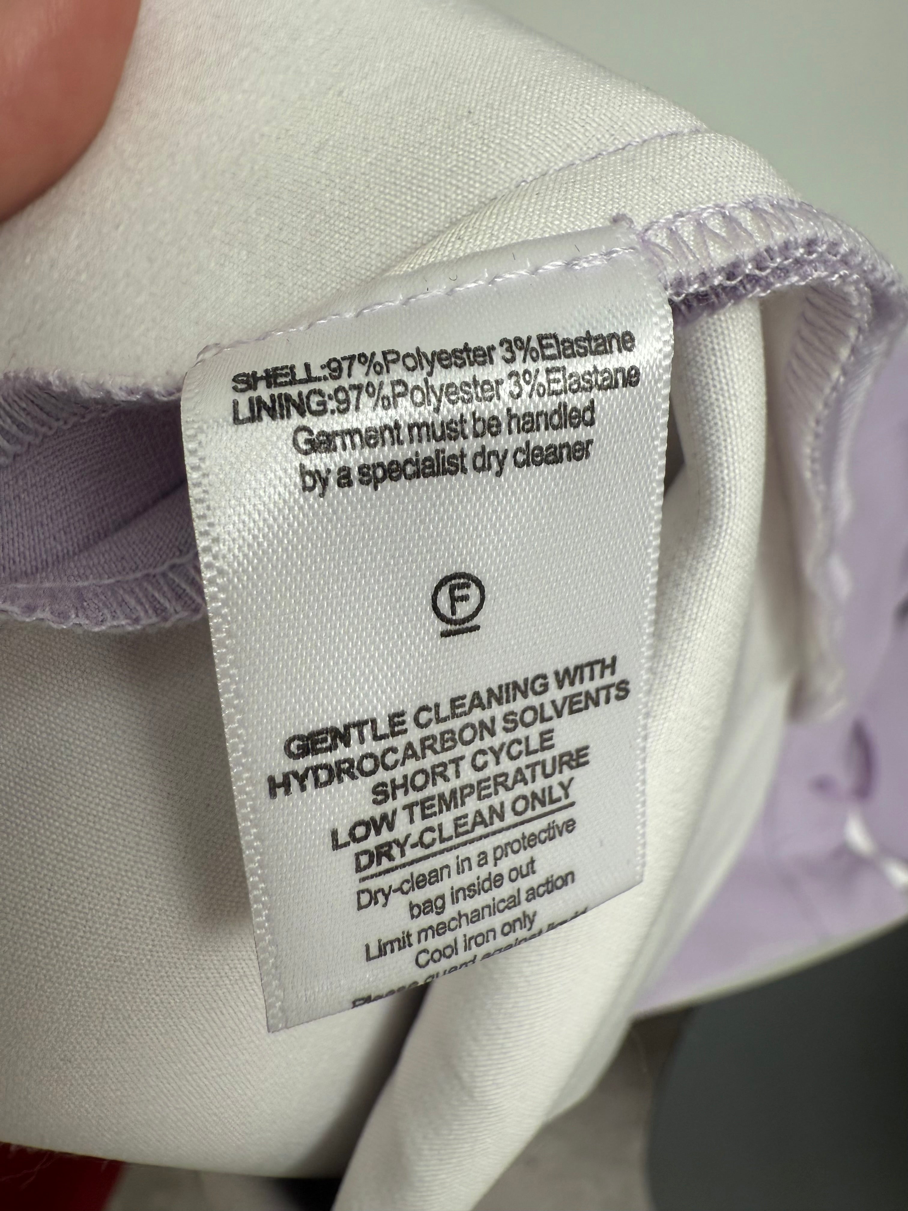 Rachel Gilbert draped sculptural gown lilac - size 36
