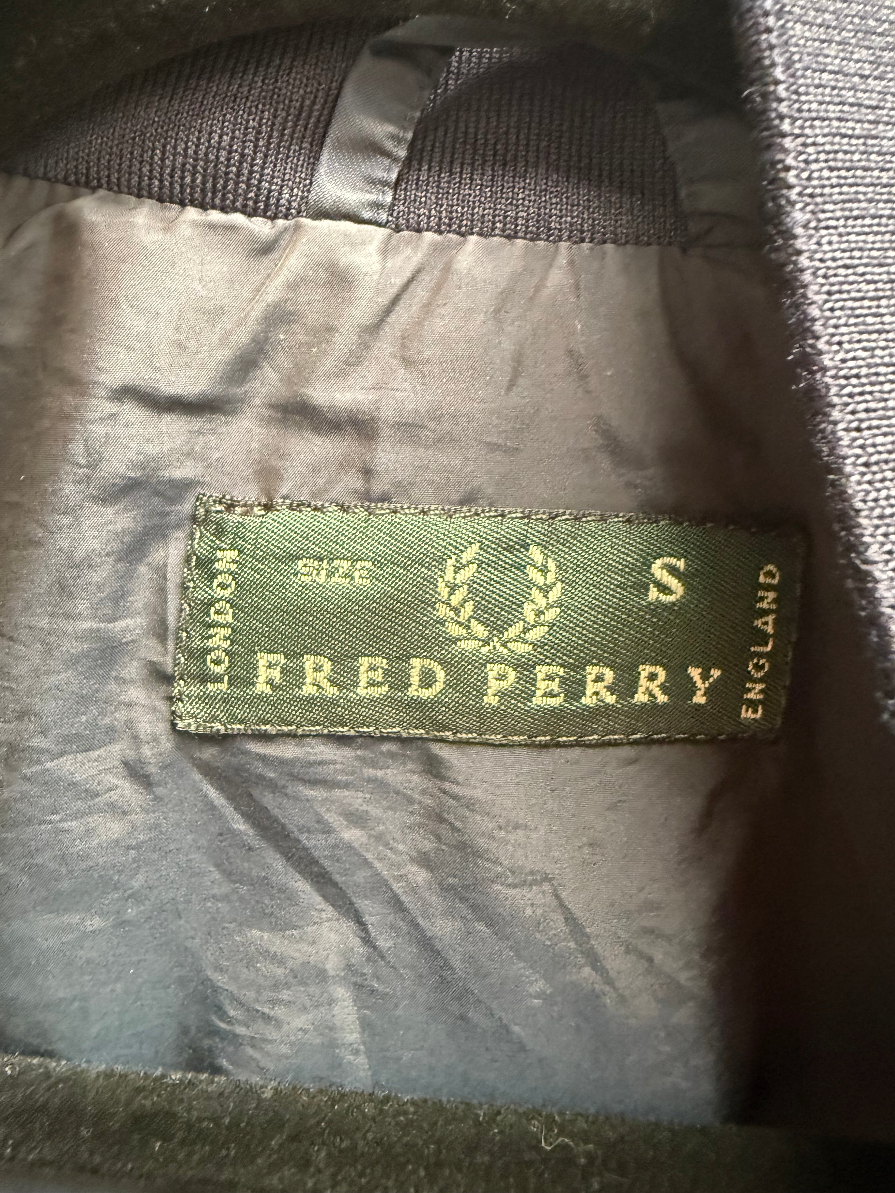 Fred Perry black lightweight bomber jacket - size S