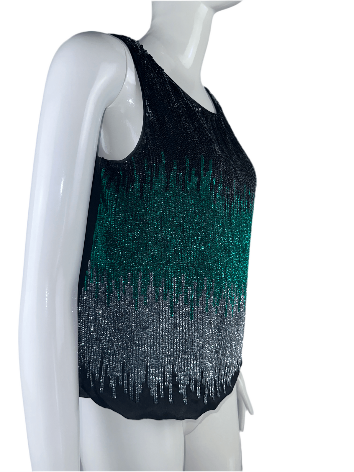 Emporio Armani sequined sleeveless top - size 38