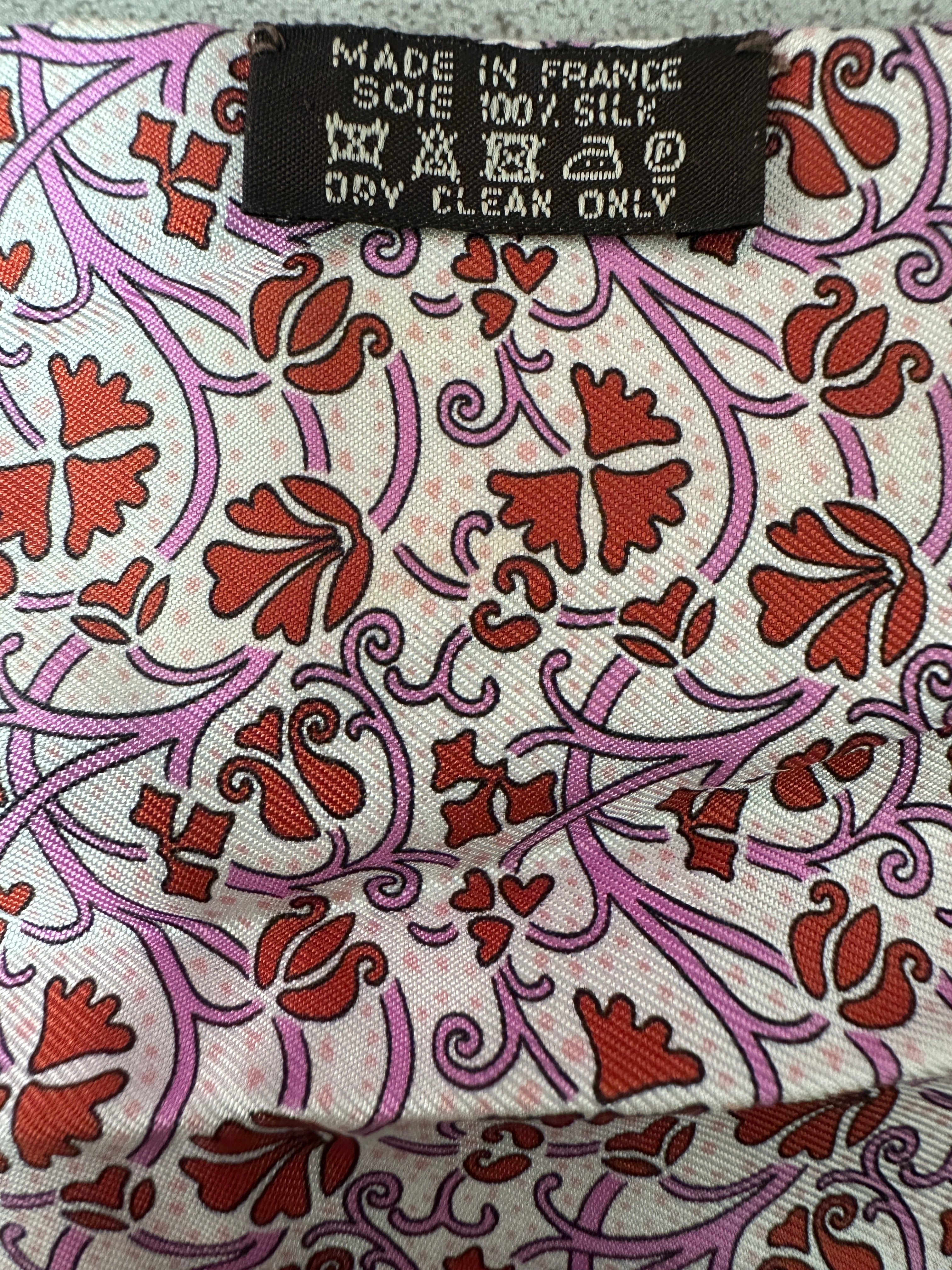 Hermes silk twilly scarf