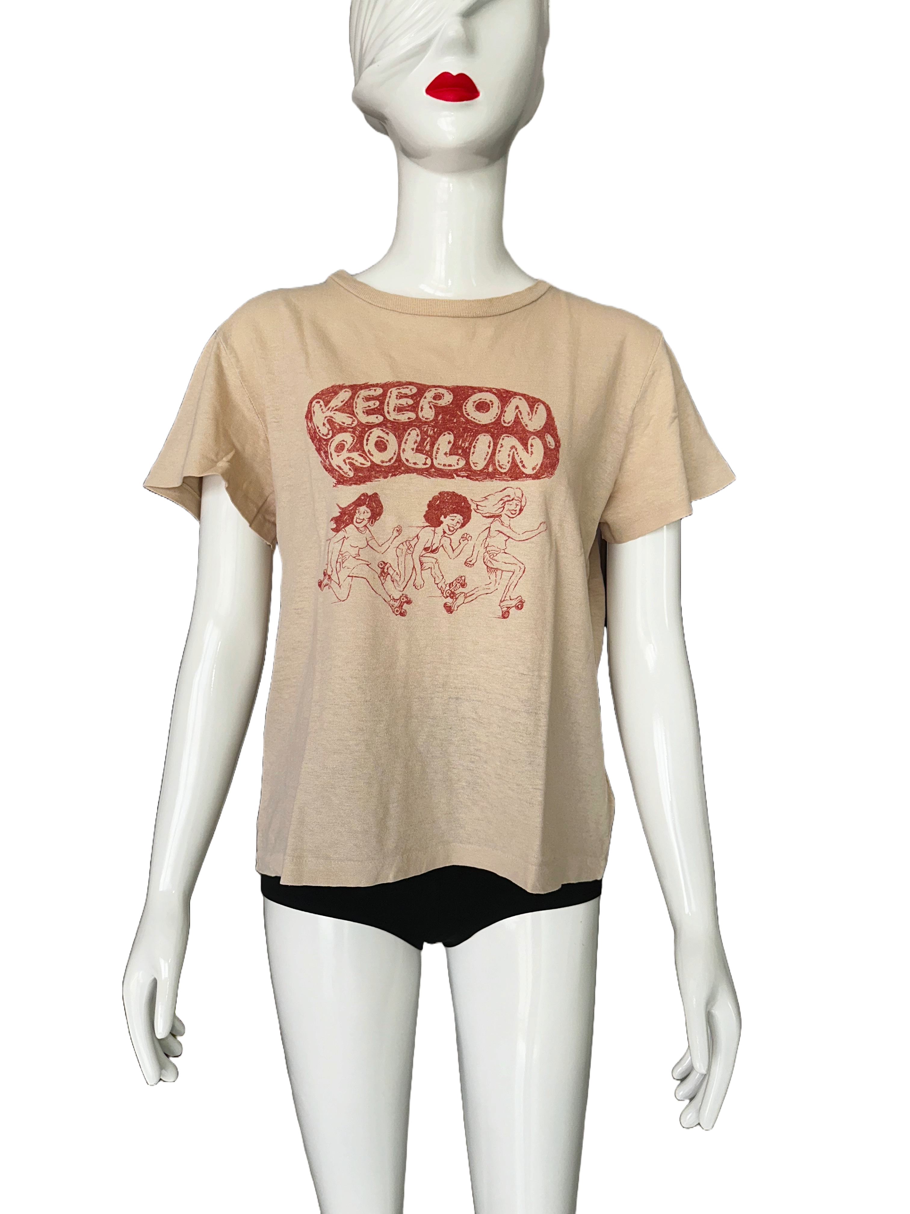 Re/Done “Keep on rollin” tee shirt - size 38