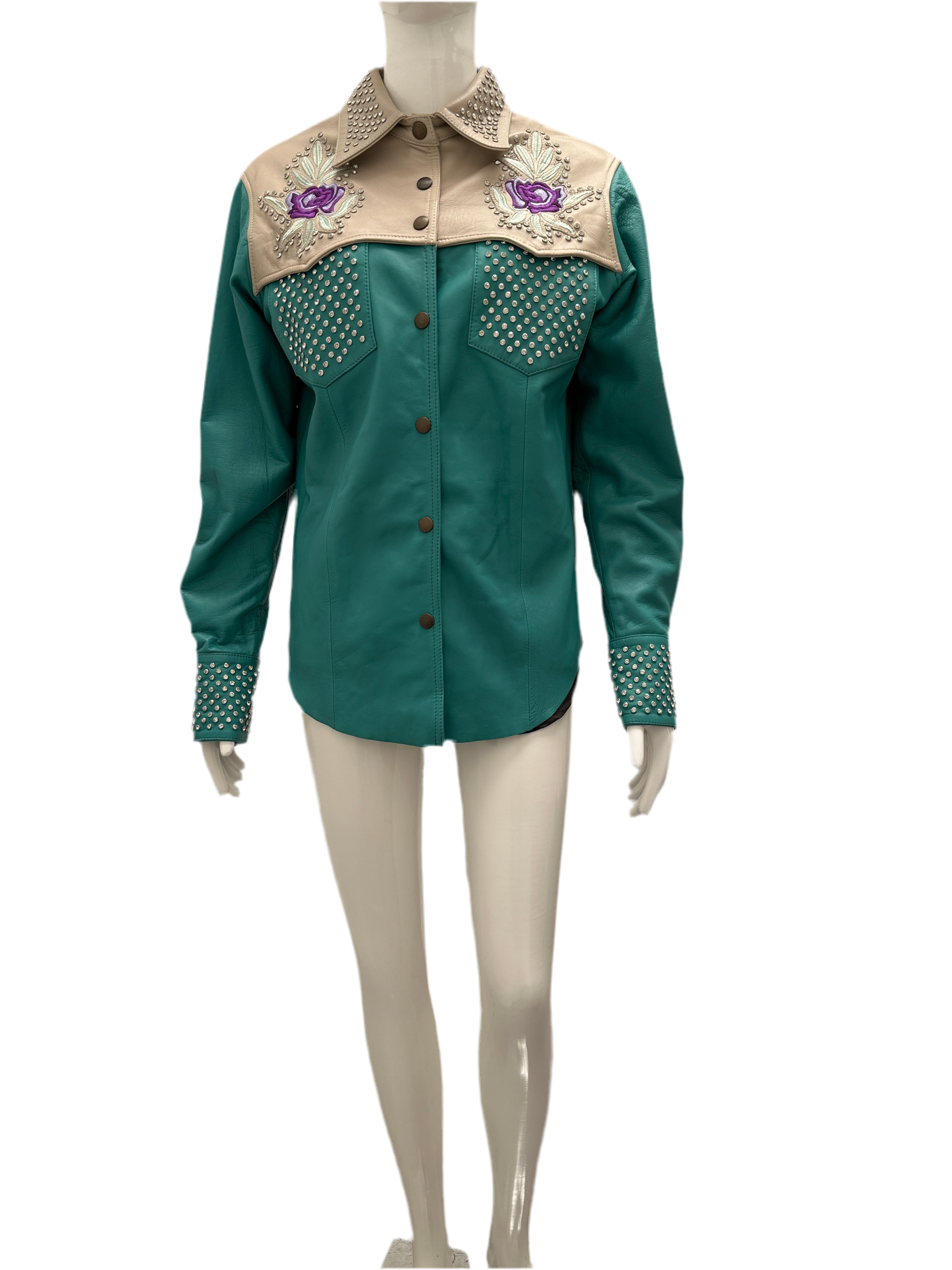 Dancassab leather shirt - size 38