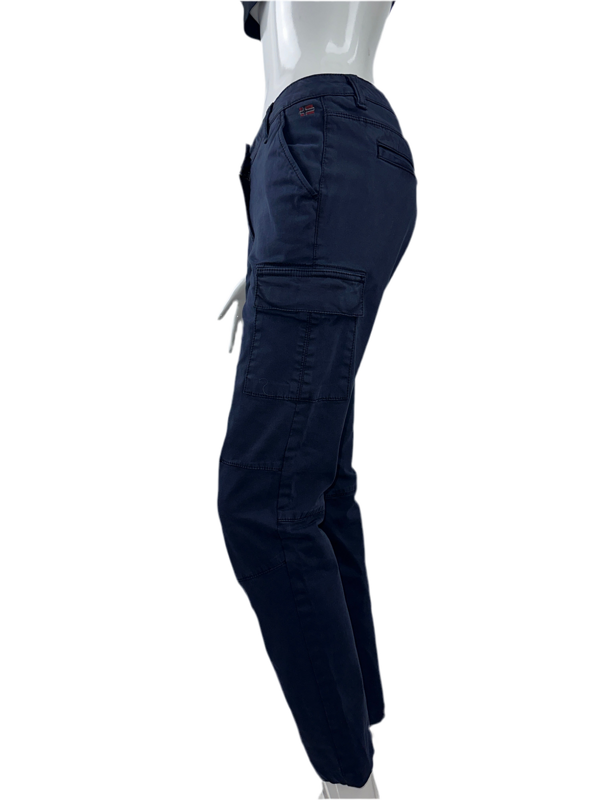 Napapijri navy blue pants with side and patch pockets - size 36