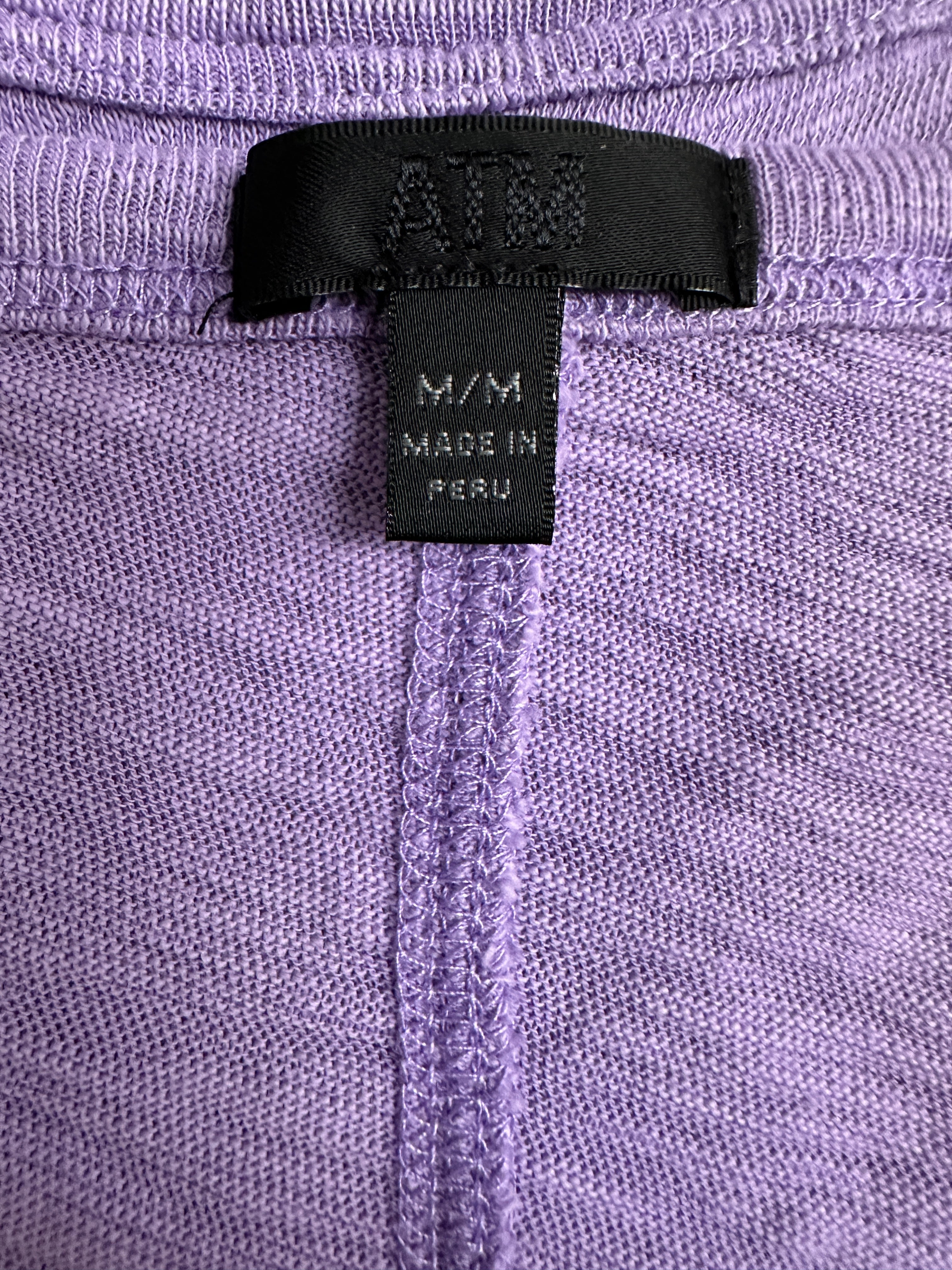 ATM lilac rib tank top - size 38