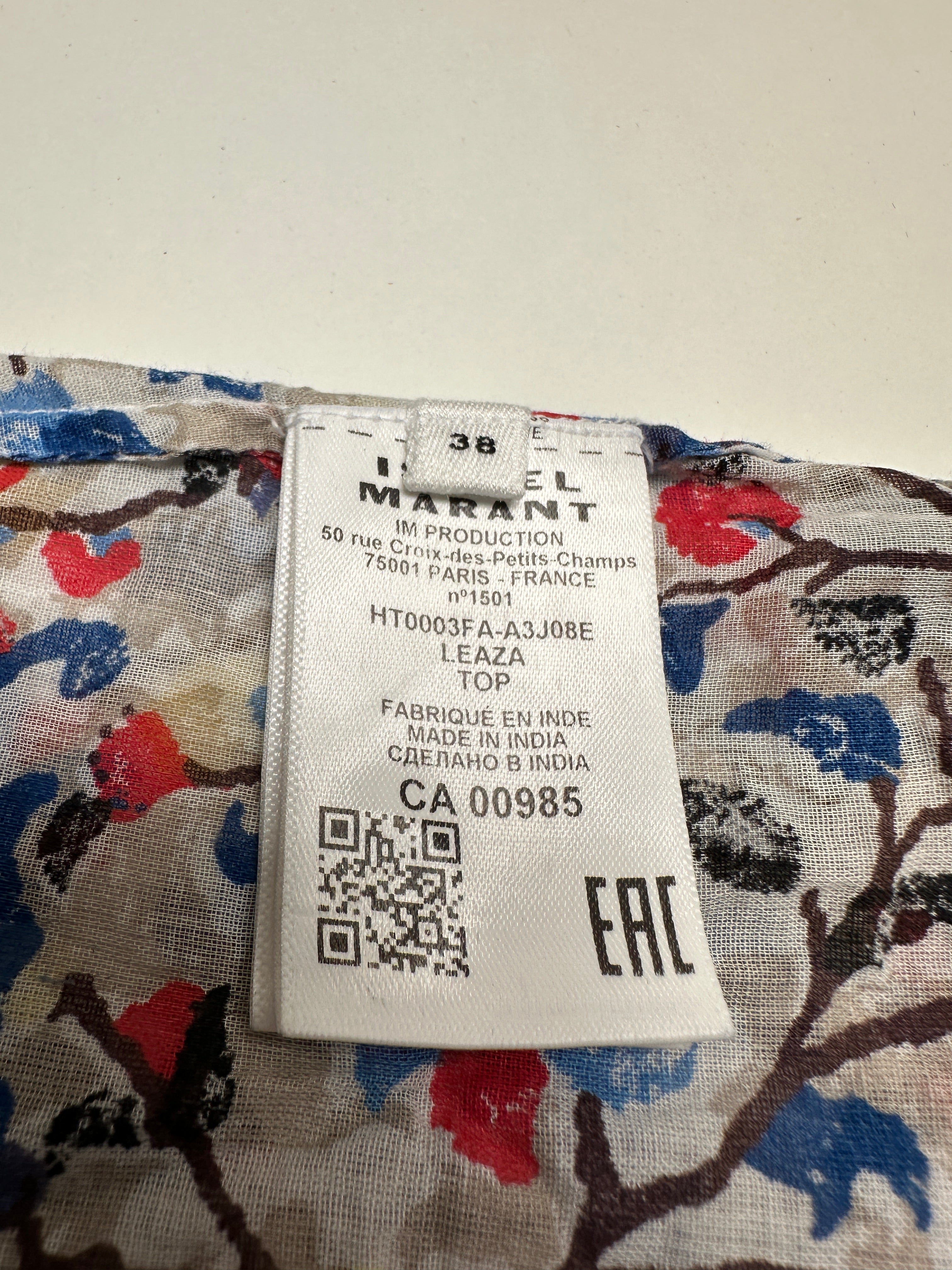 Marant Etoile Leaza multicolor blouse - size 38