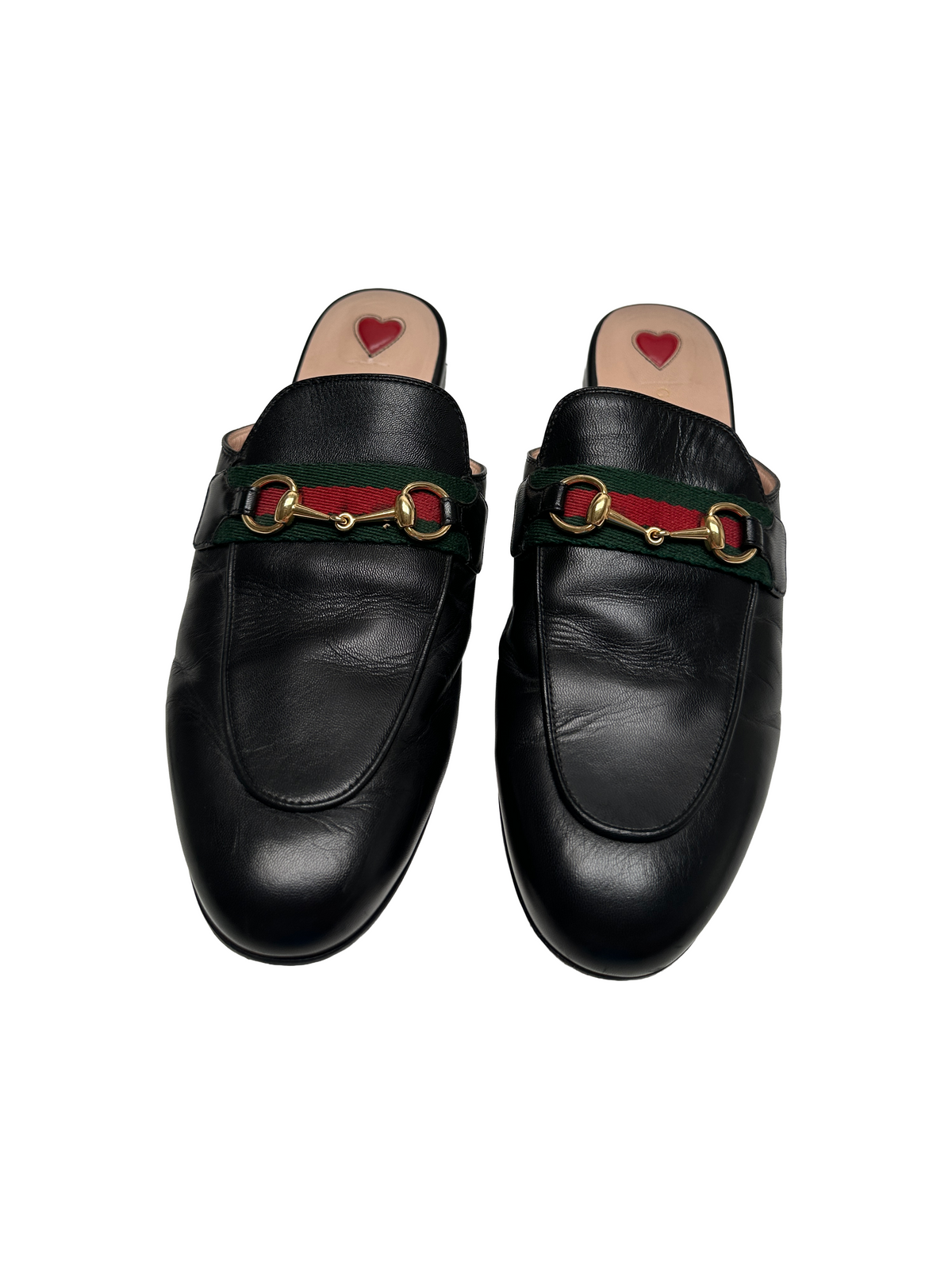 Gucci Princetown black mules - size 38