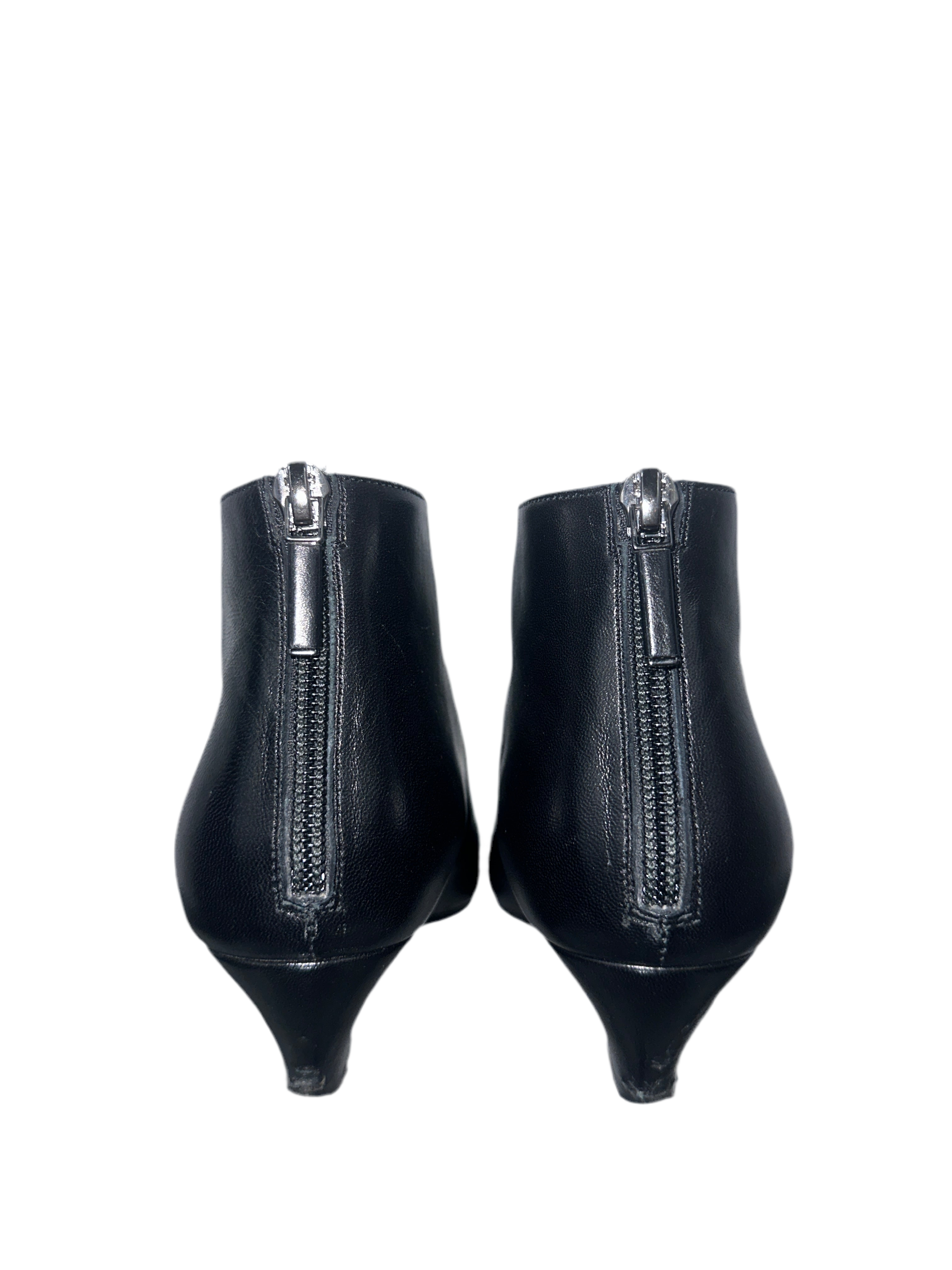 Dior pointed black ankle boots  - size 36
