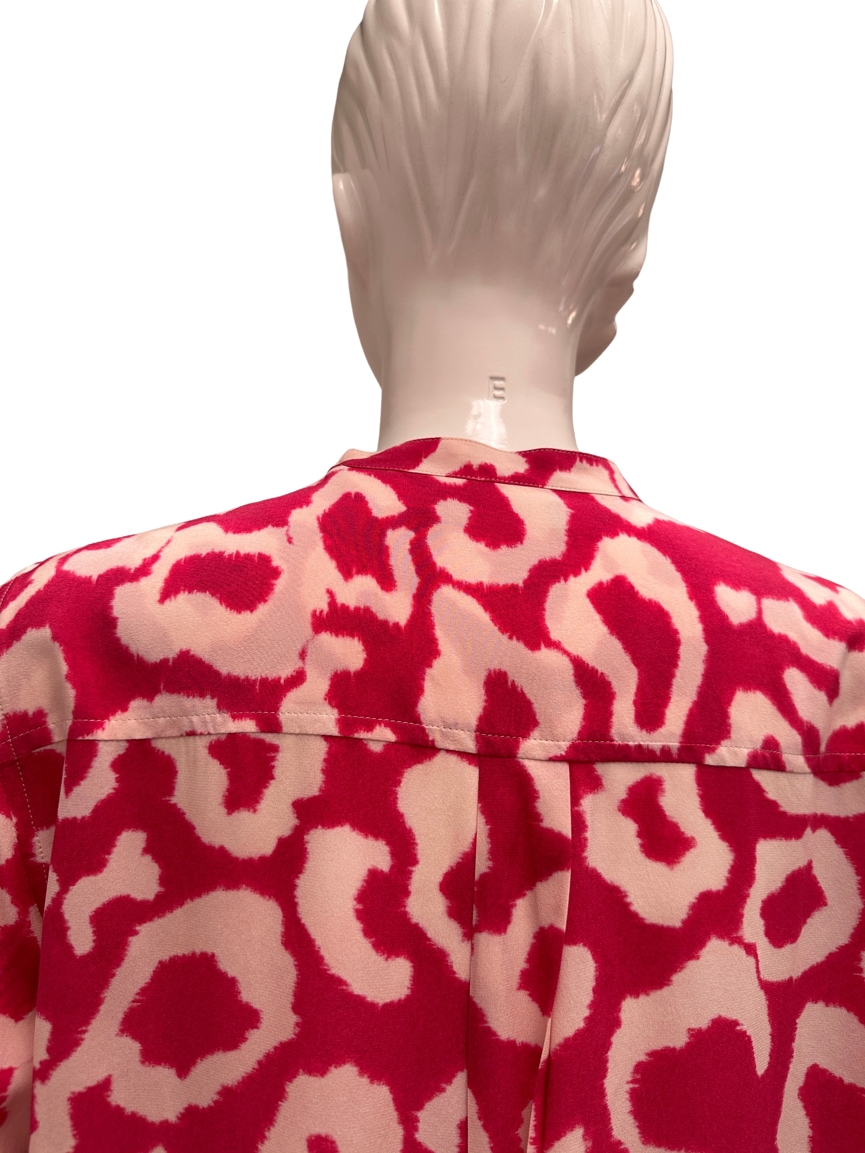 Isabel Marant pink and white leopard print blouse - size 36