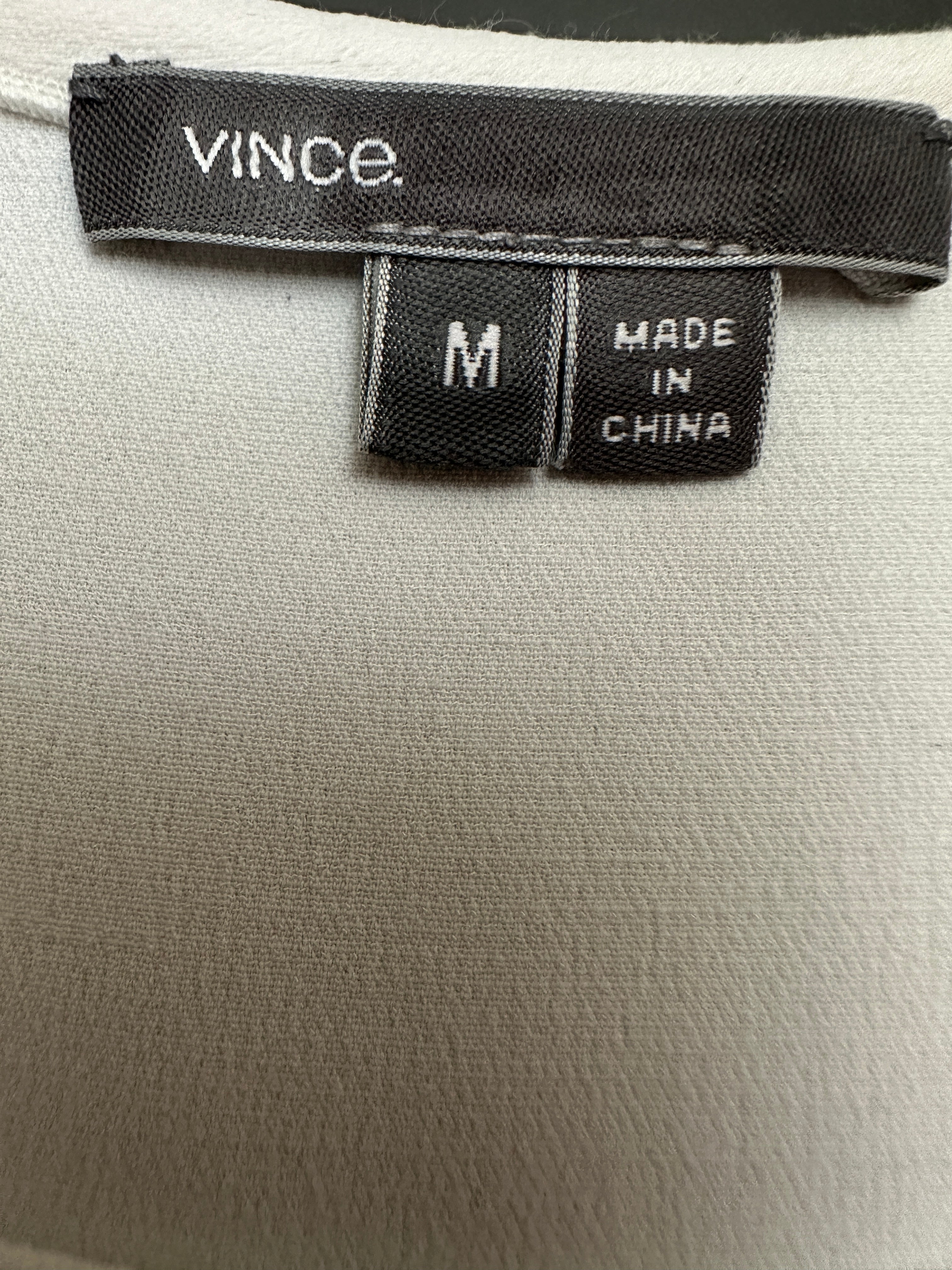 Vince white minimal short sleeve top - size M