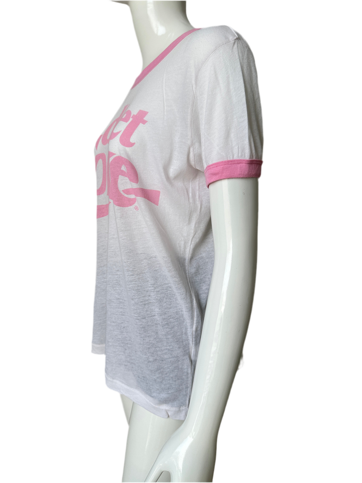 Wildfox White and Pink 'Diet Coke' t-shirt - size 34
