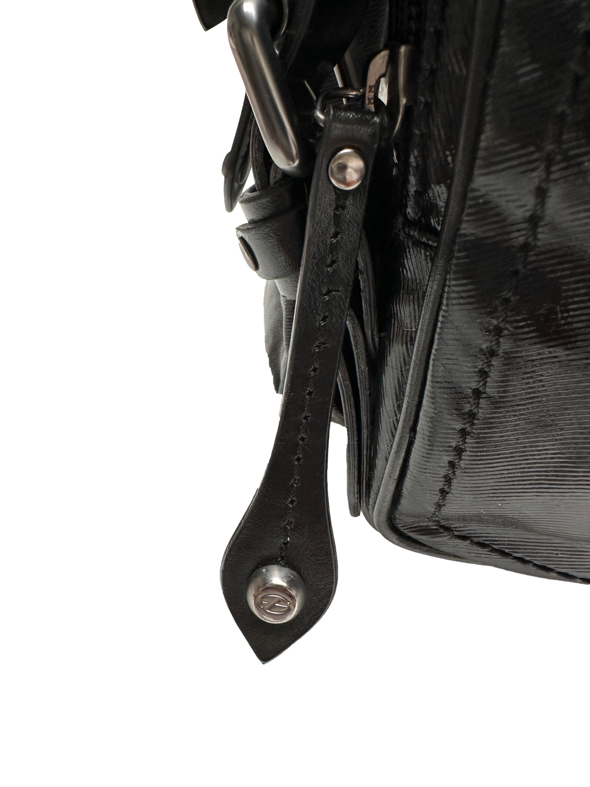 Francesco Biasia multi-pocket black bag