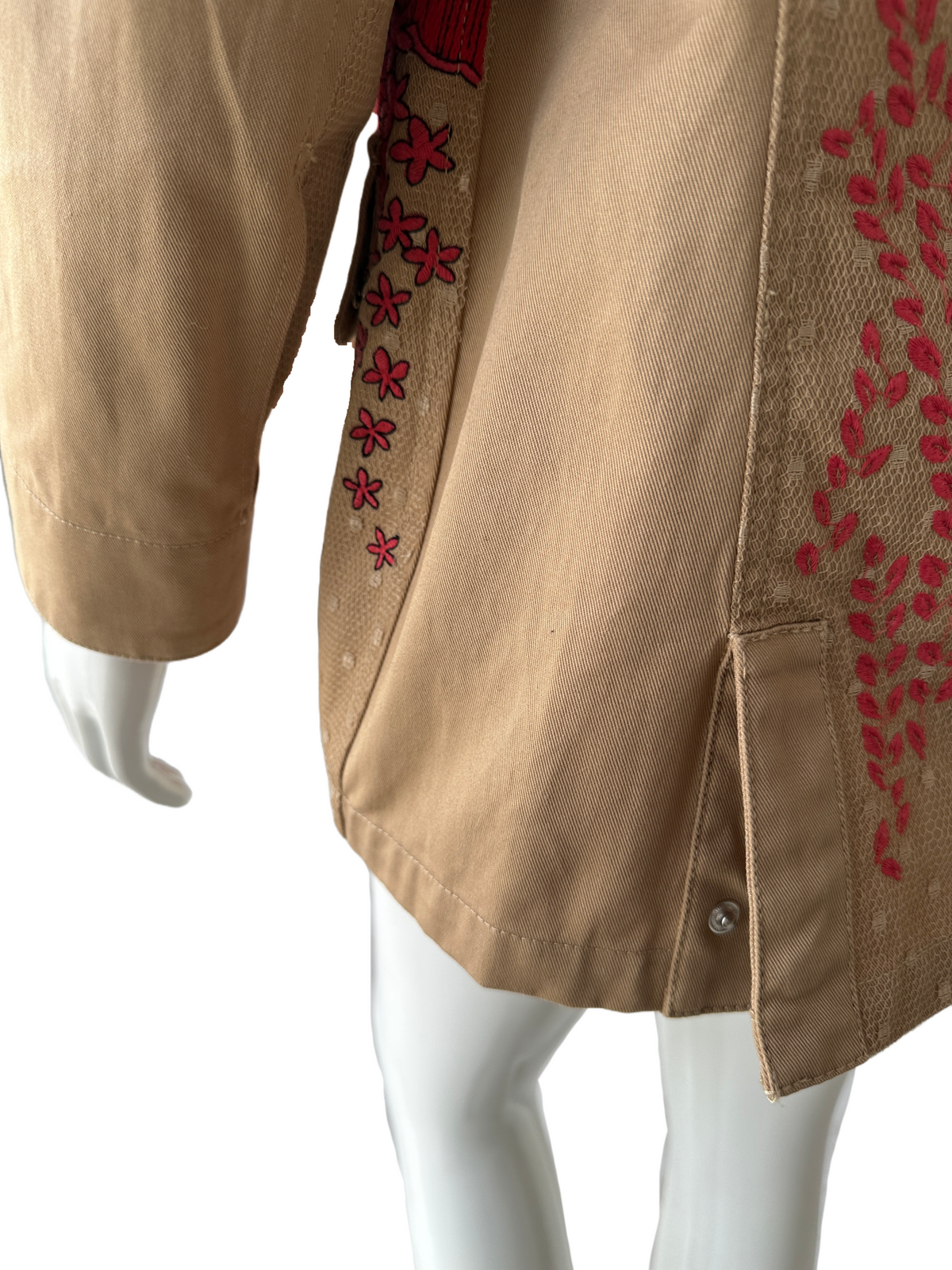 Red Valentino embroidered pea jacket - size 40