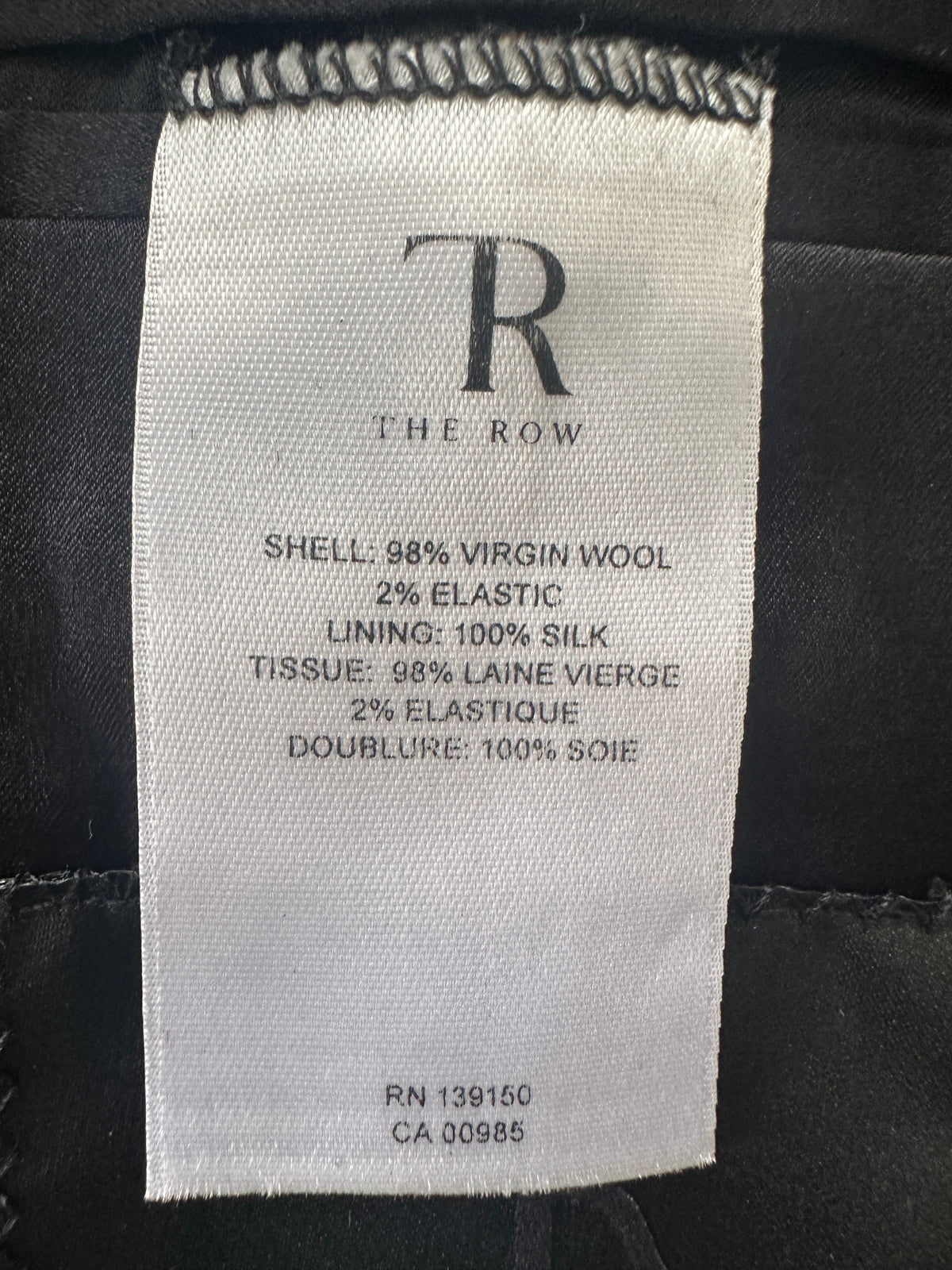 The Row black suit jacket - size 34