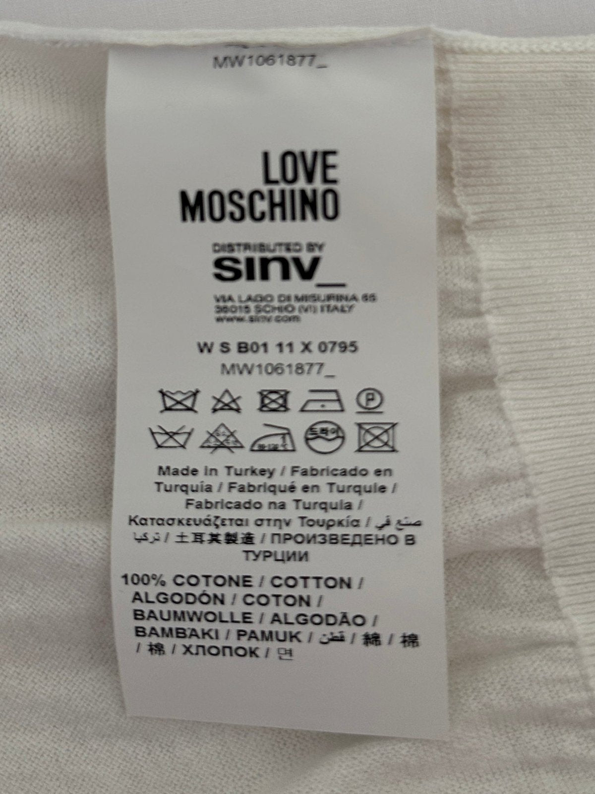 Love Moschino sleeveless top white - size 36