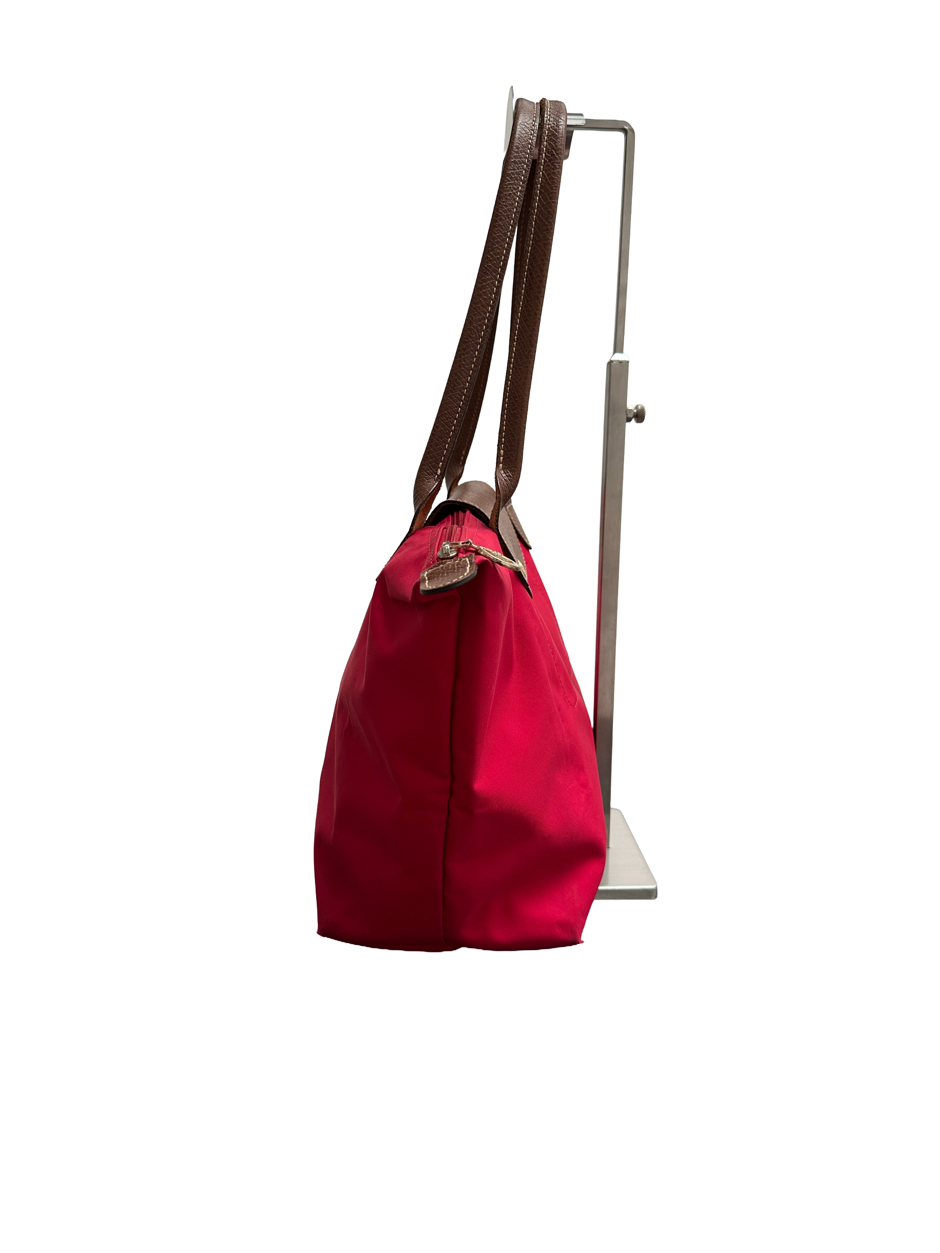 Longchamp Le Pliage medium red tote