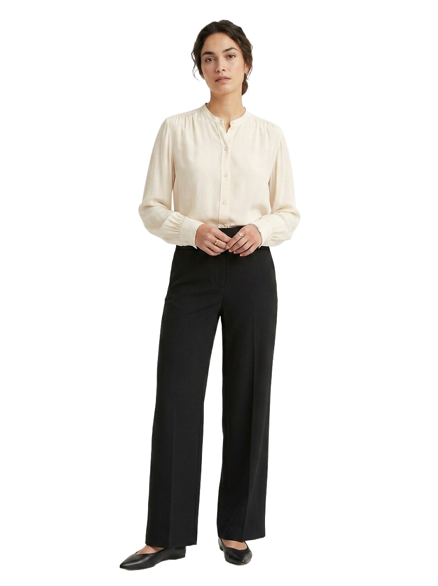 Vince ivory silk buttoned blouse - size XS