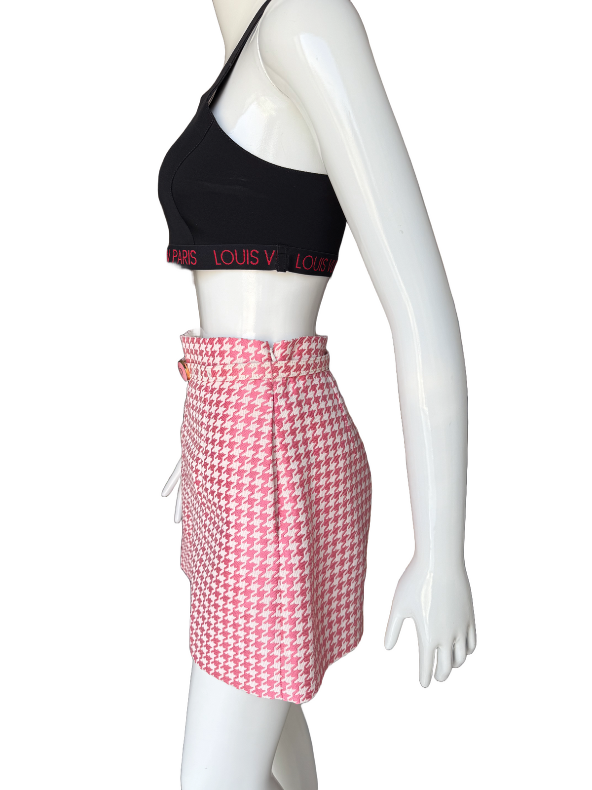 Dior houndstooth jacquard belted cruising shorts - size 36