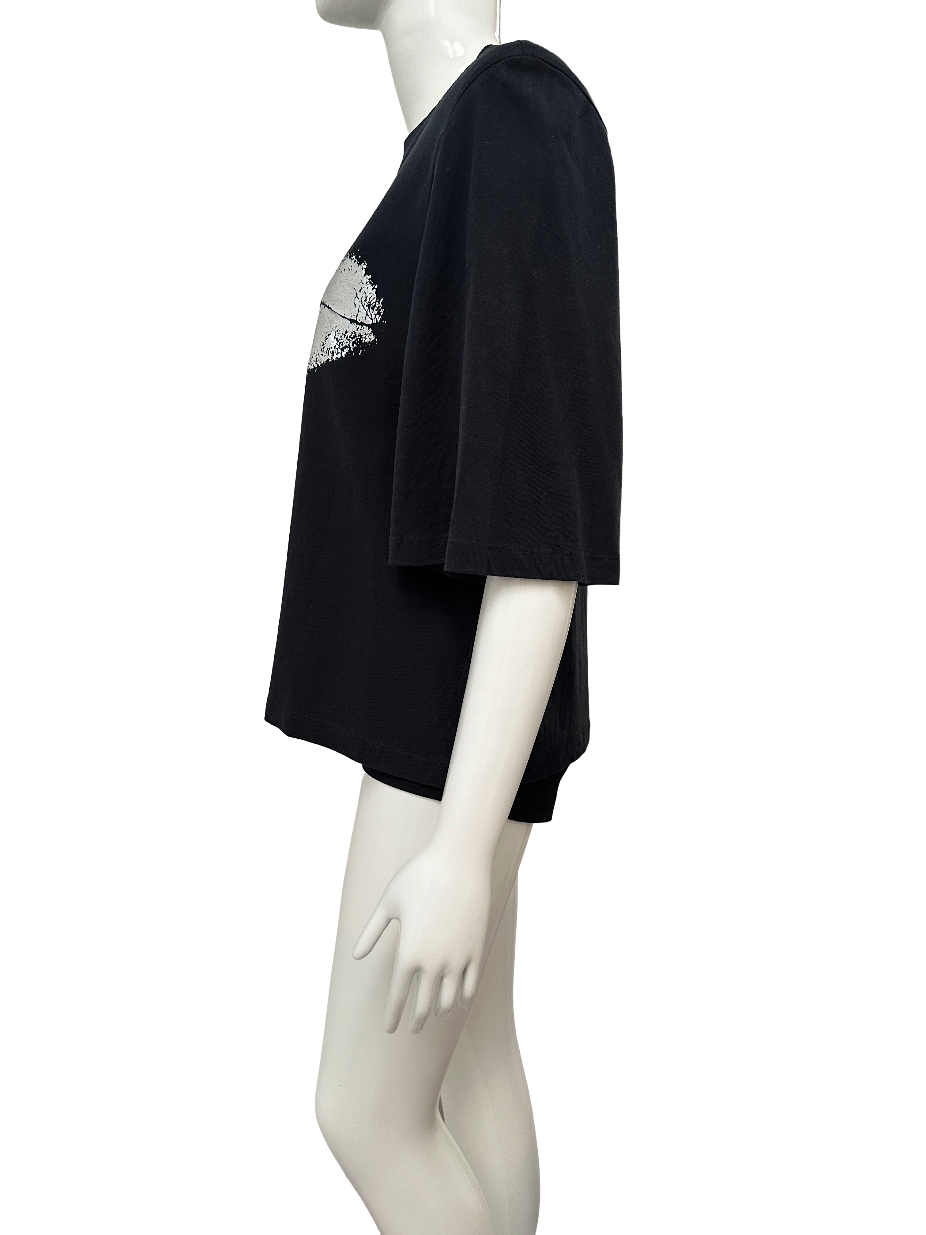 Isabel Marant black lips print tee shirt - size 36