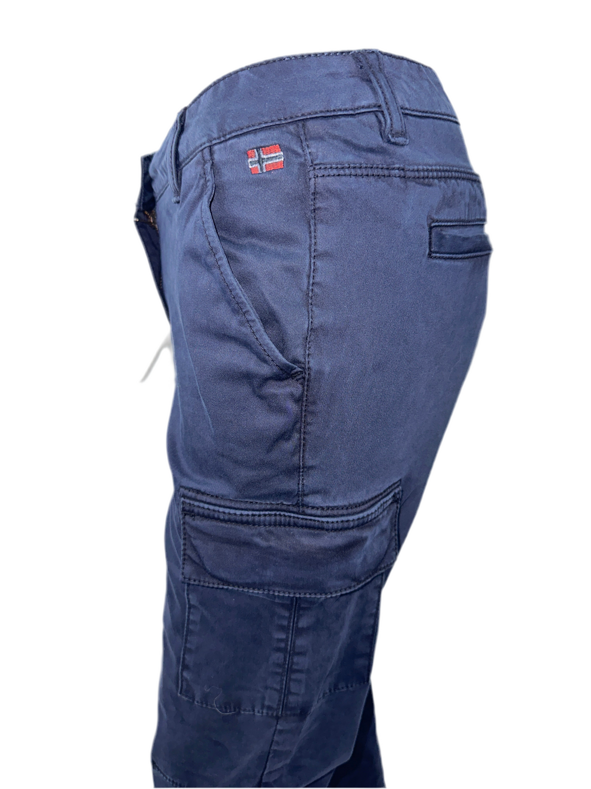 Napapijri navy blue pants with side and patch pockets - size 36