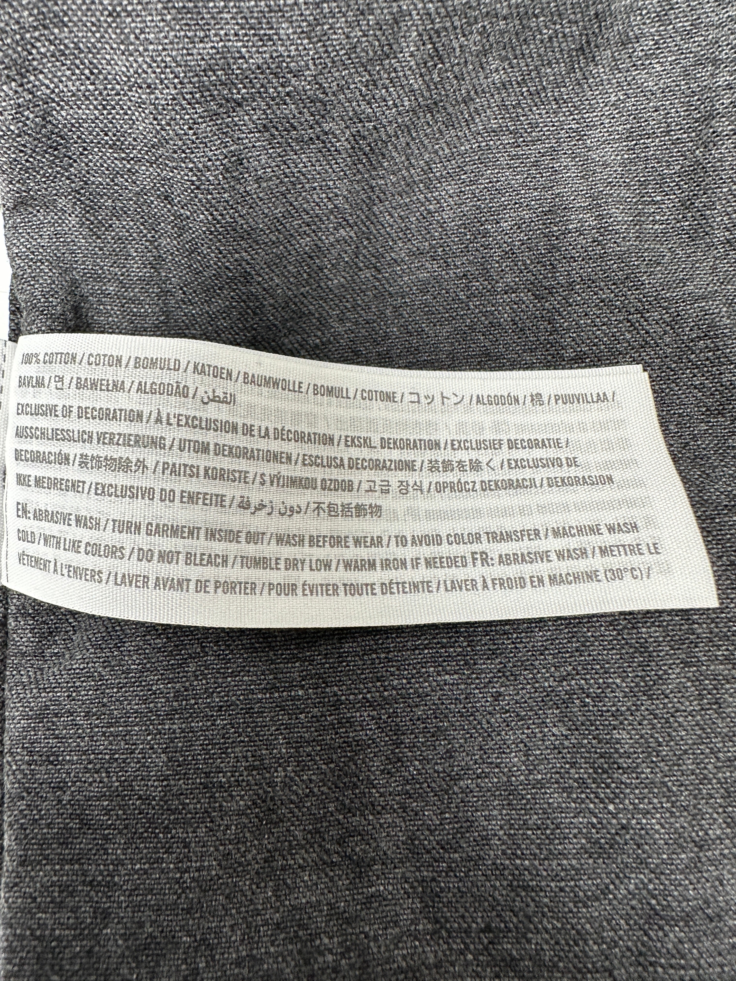 Abercrombie & Fitch washed black denim shirt - size XL