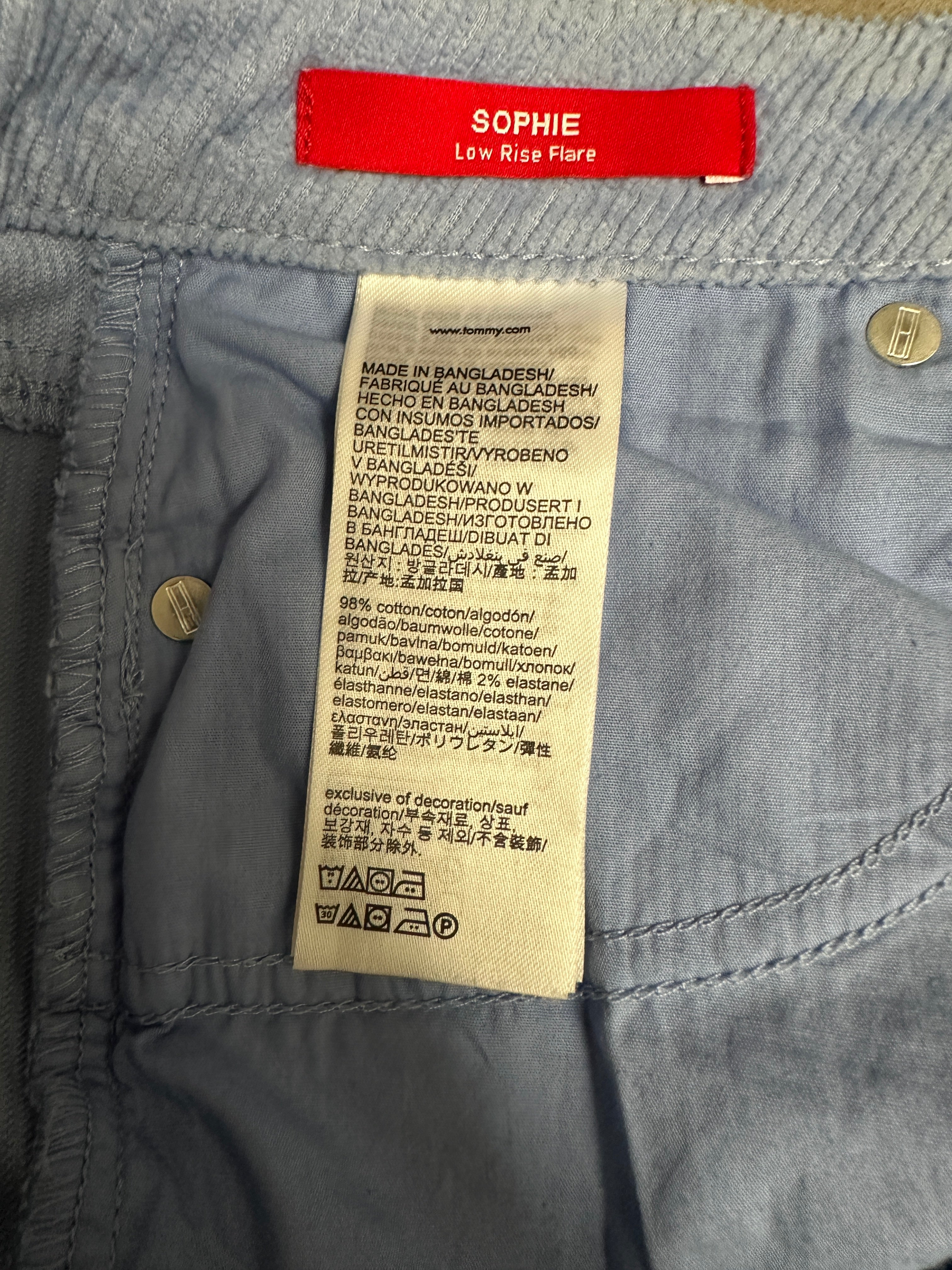 Tommy Hilfiger vintage light blue corduroy pants - size 25/32