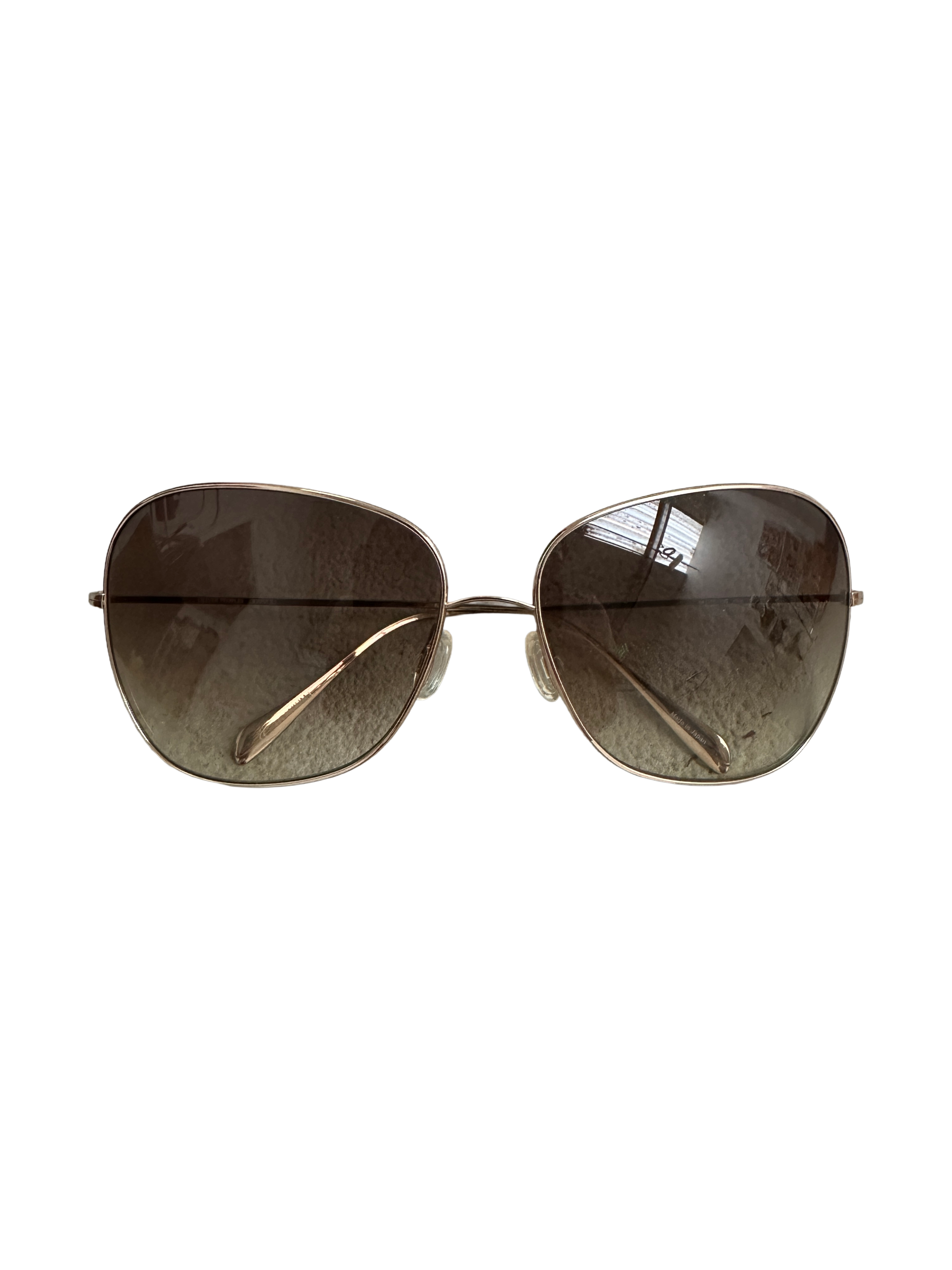 Oliver Peoples gold aviator sunglasses
