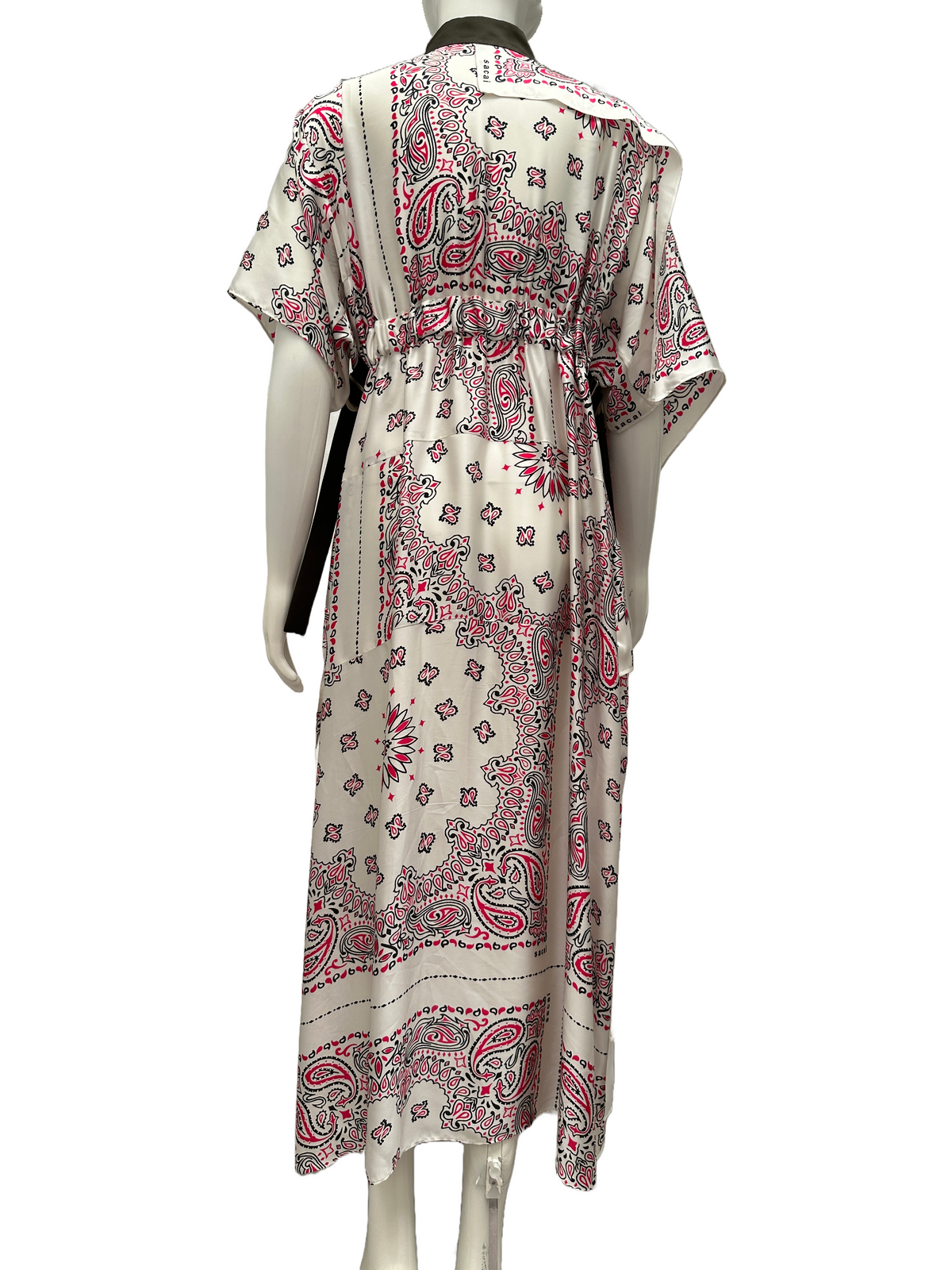 Sacai asymmetrical dress with bandana print - size 38
