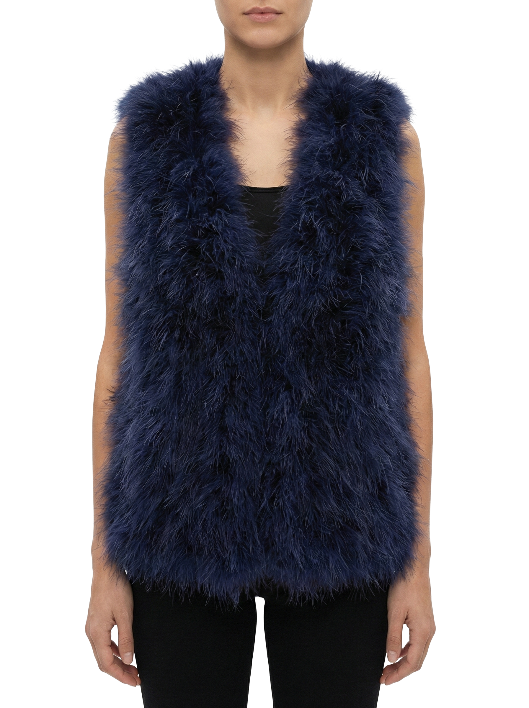 Yves Salomon feather gilet - size 40