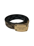 Michael Kors reversible cream and grey monogram belt