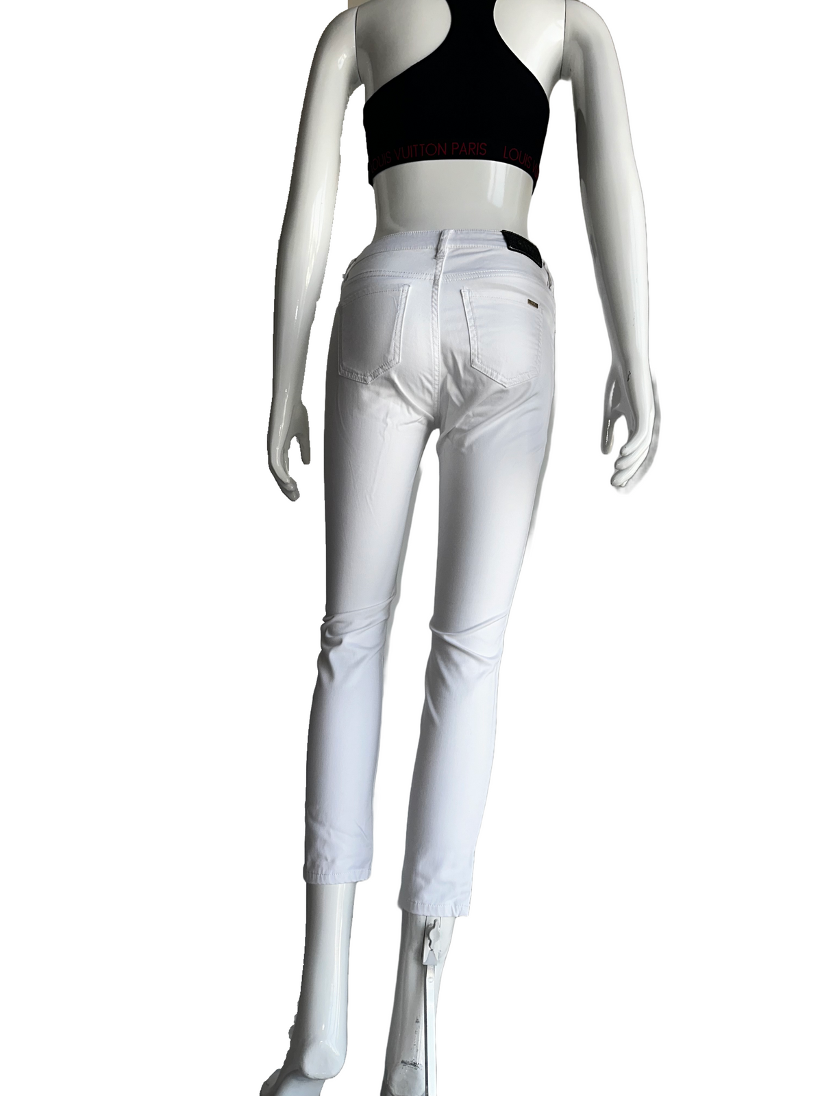 Armani Exchange white pants super skinny cropped - size 25