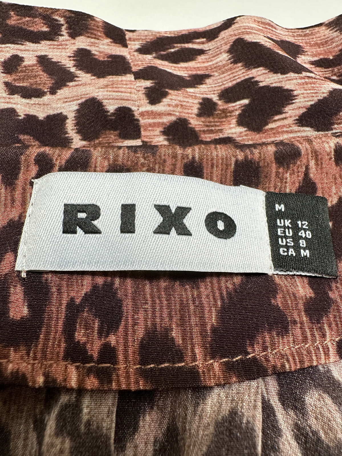 Rixo leopard print blouse - size 40