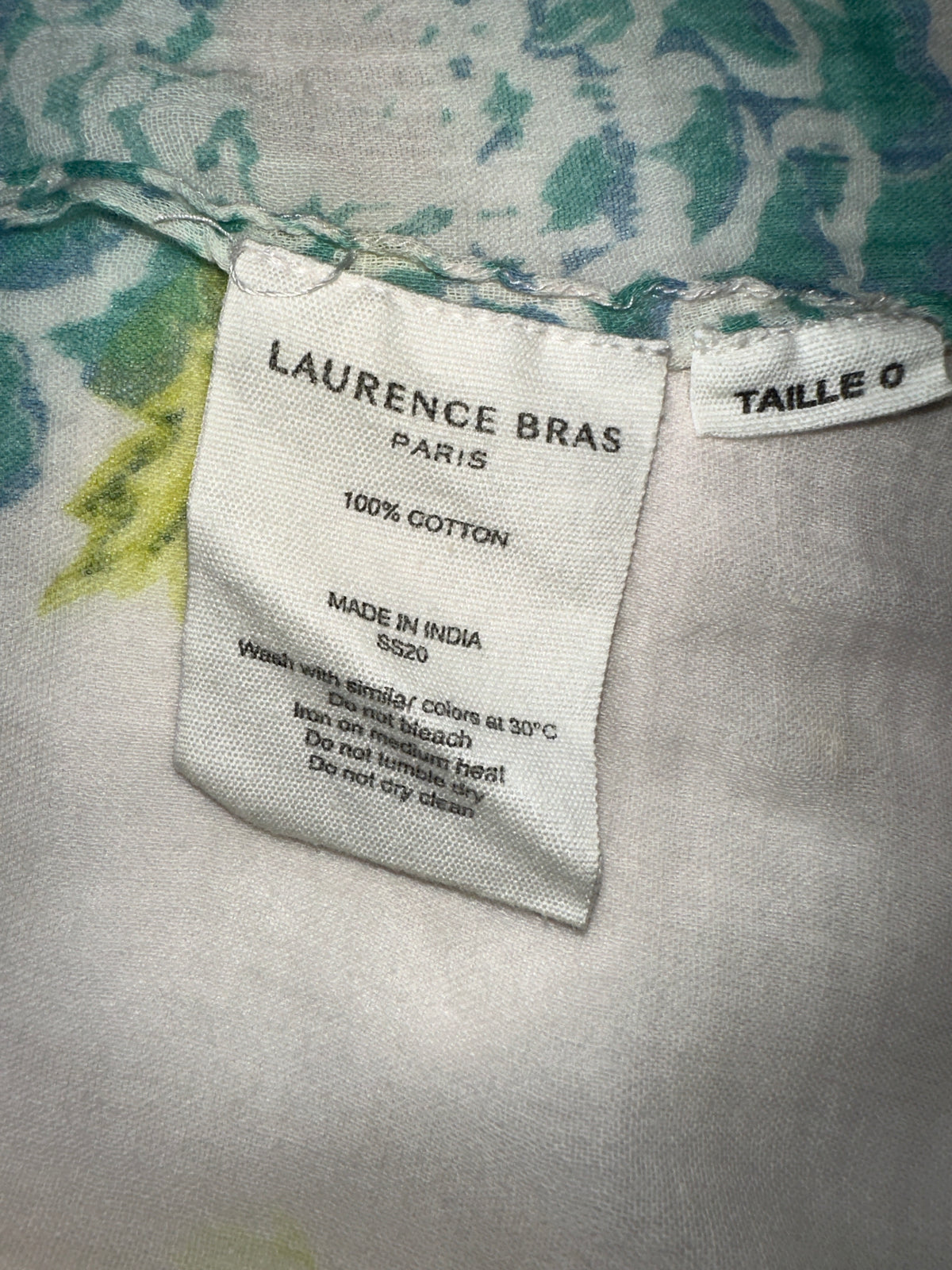 Laurence Bras floral blouse - size 34