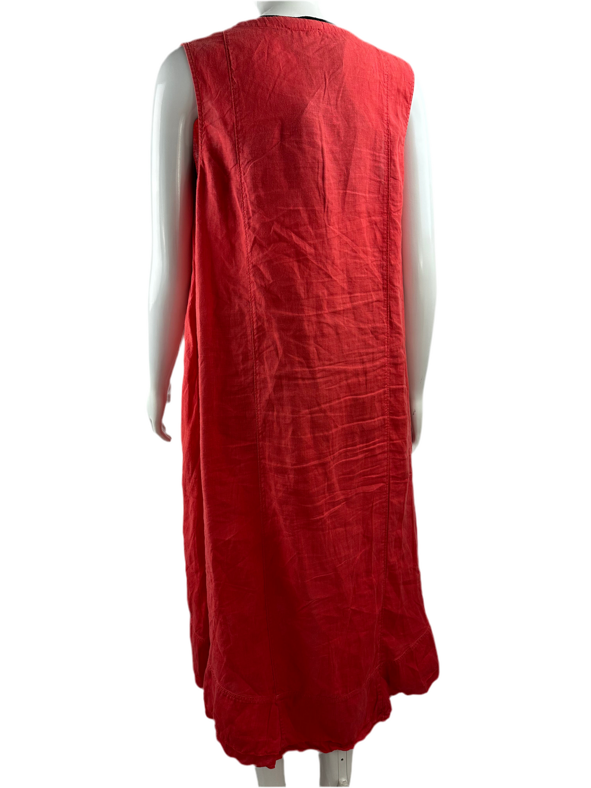 Rosso35 maxi dress linen red - size 46 IT