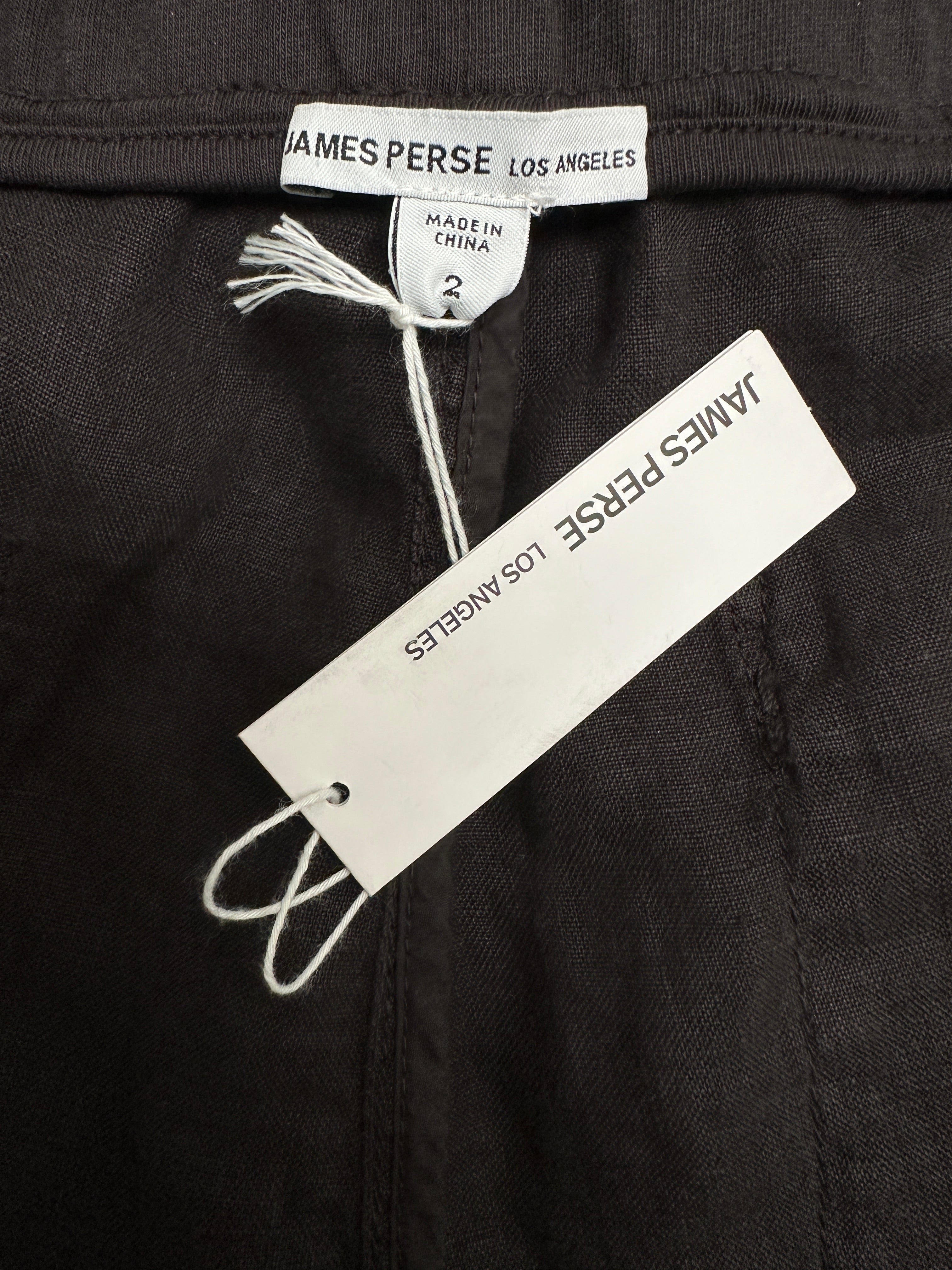James Perse charcoal linen drawstring pants - size 36