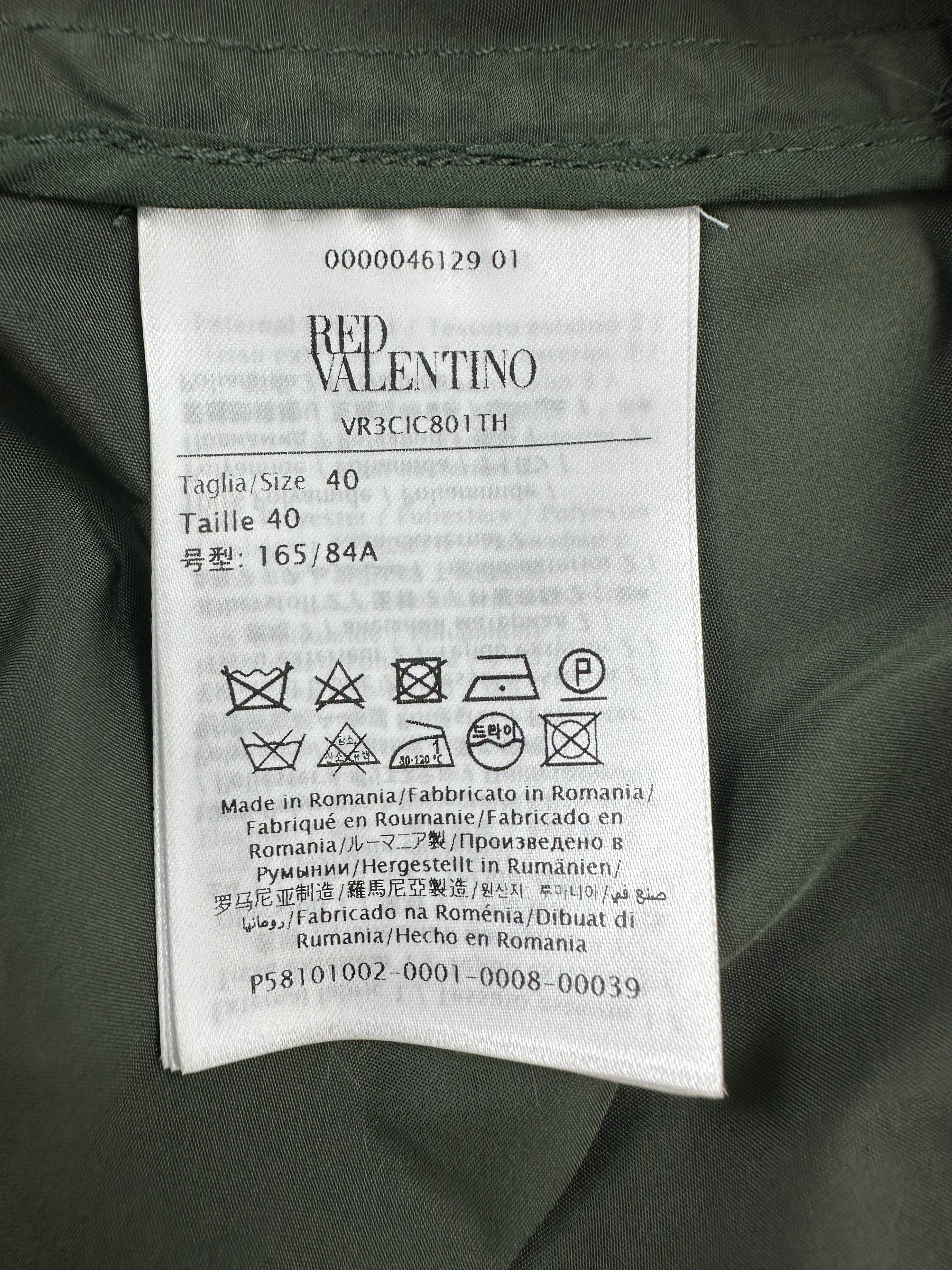 Red Valentino kaki bomber - size 40 IT
