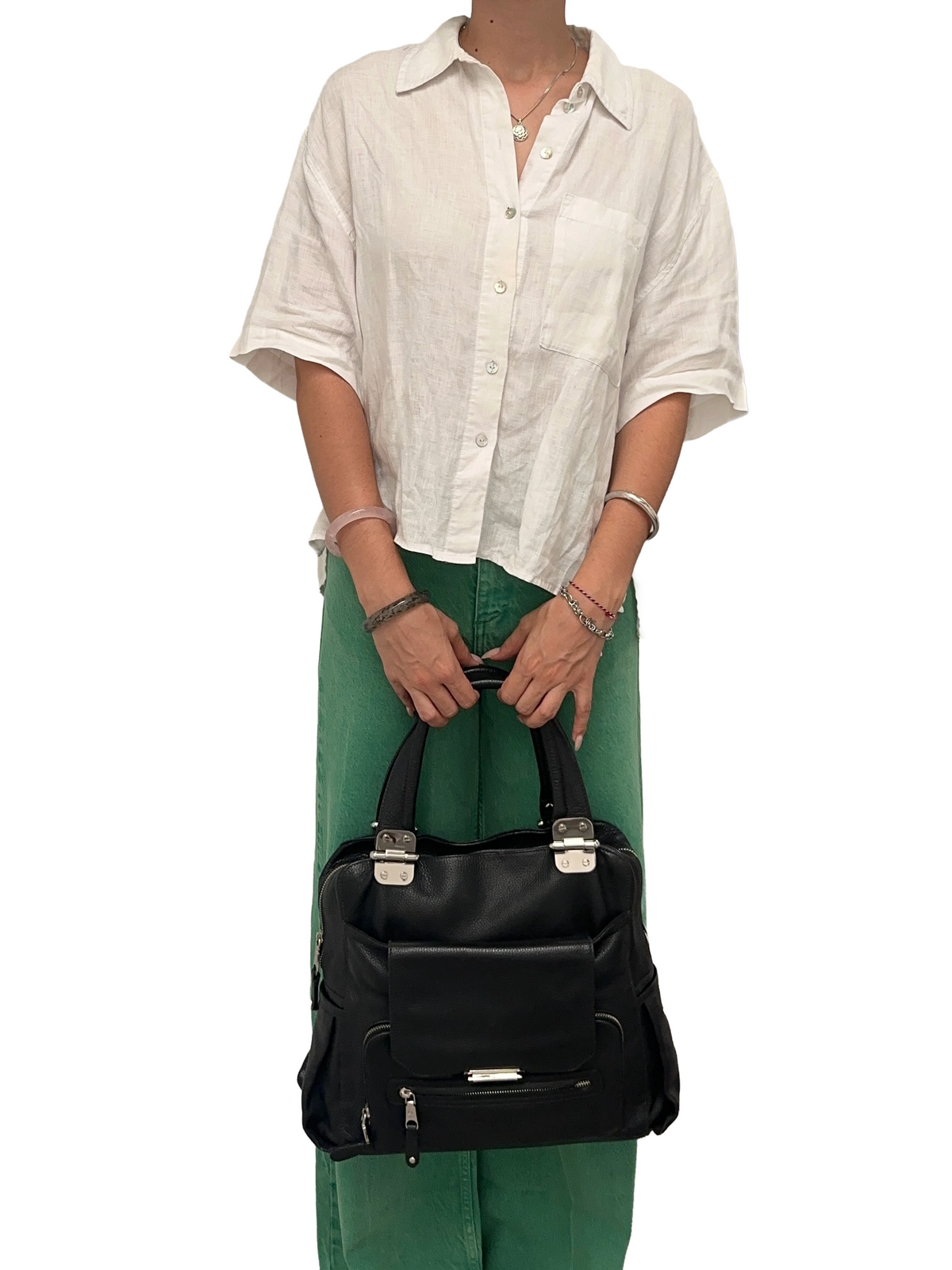 Le Tanneur multi-pocket black bag