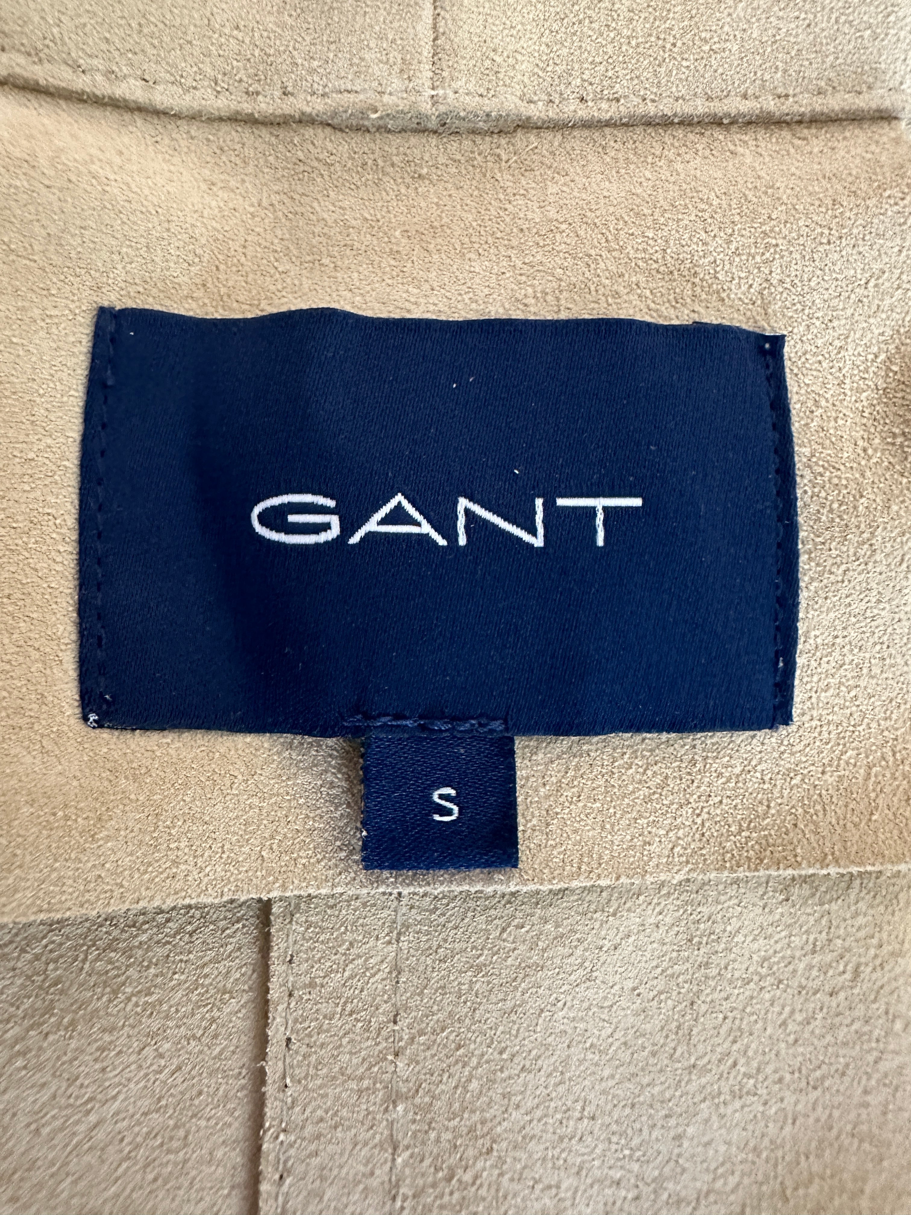 Gant leather jacket with silver details - size 36