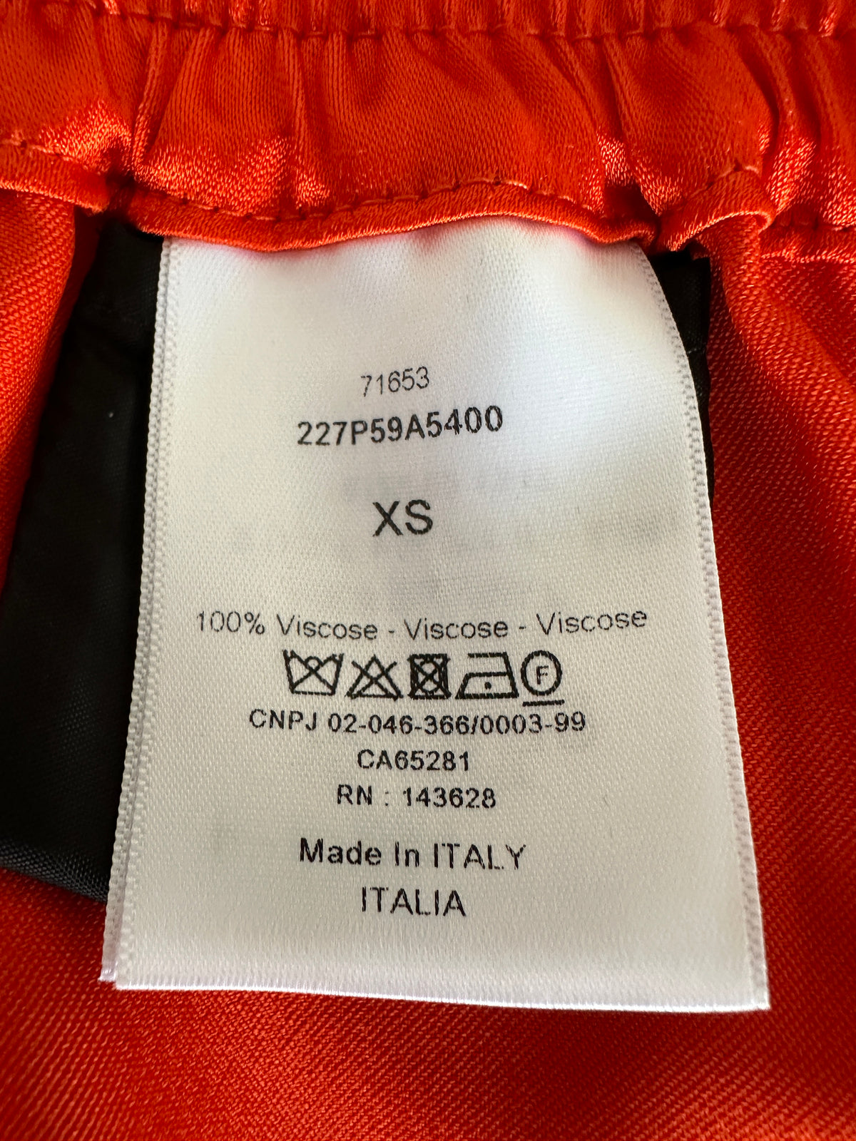 Dior orange boxer shorts with black details - size 34