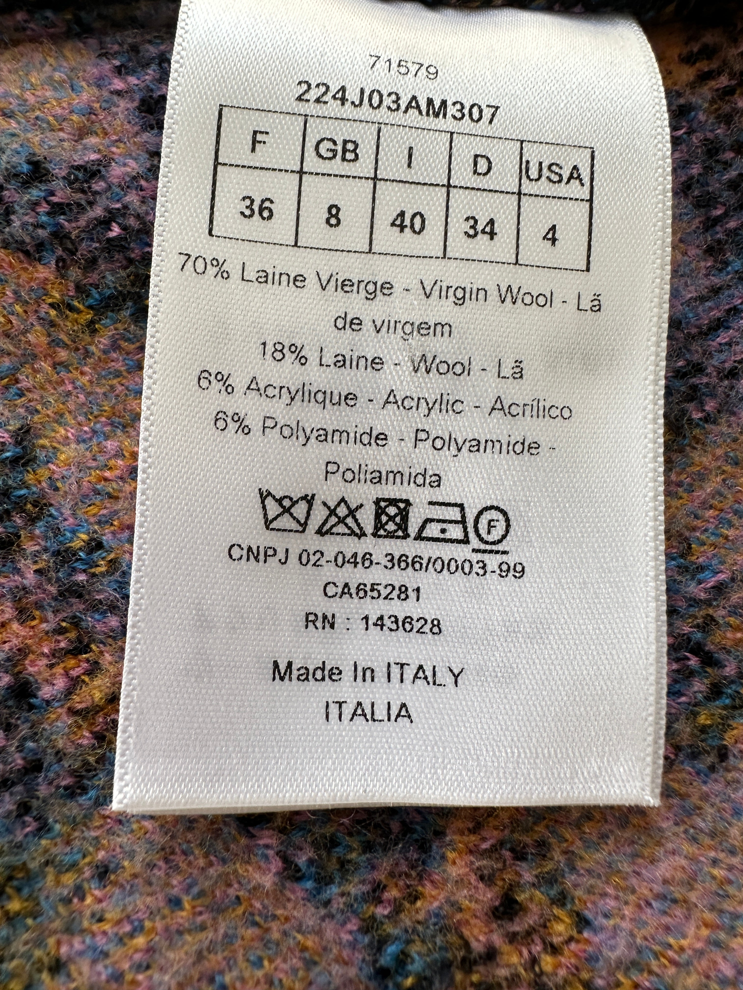 Dior leopard neon skirt multiple colors - size 36