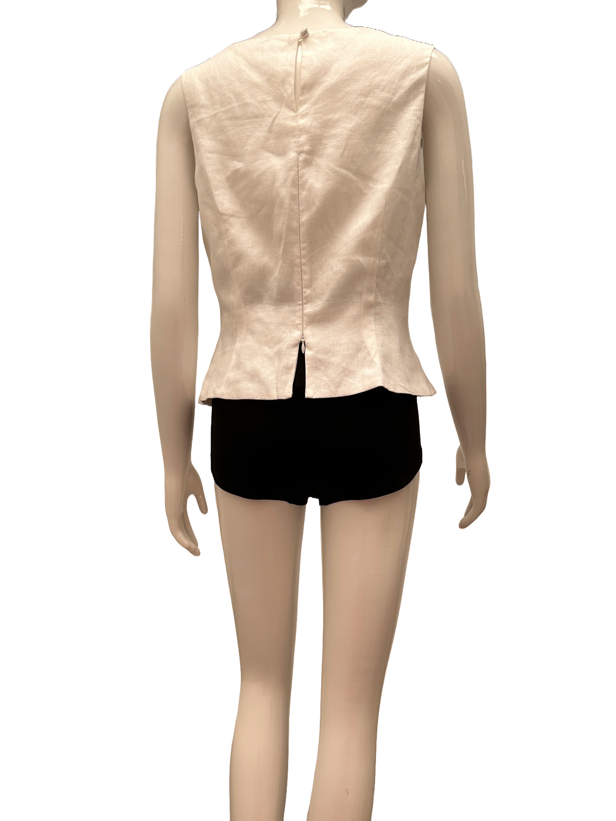 Reformation white round neck top - size 36