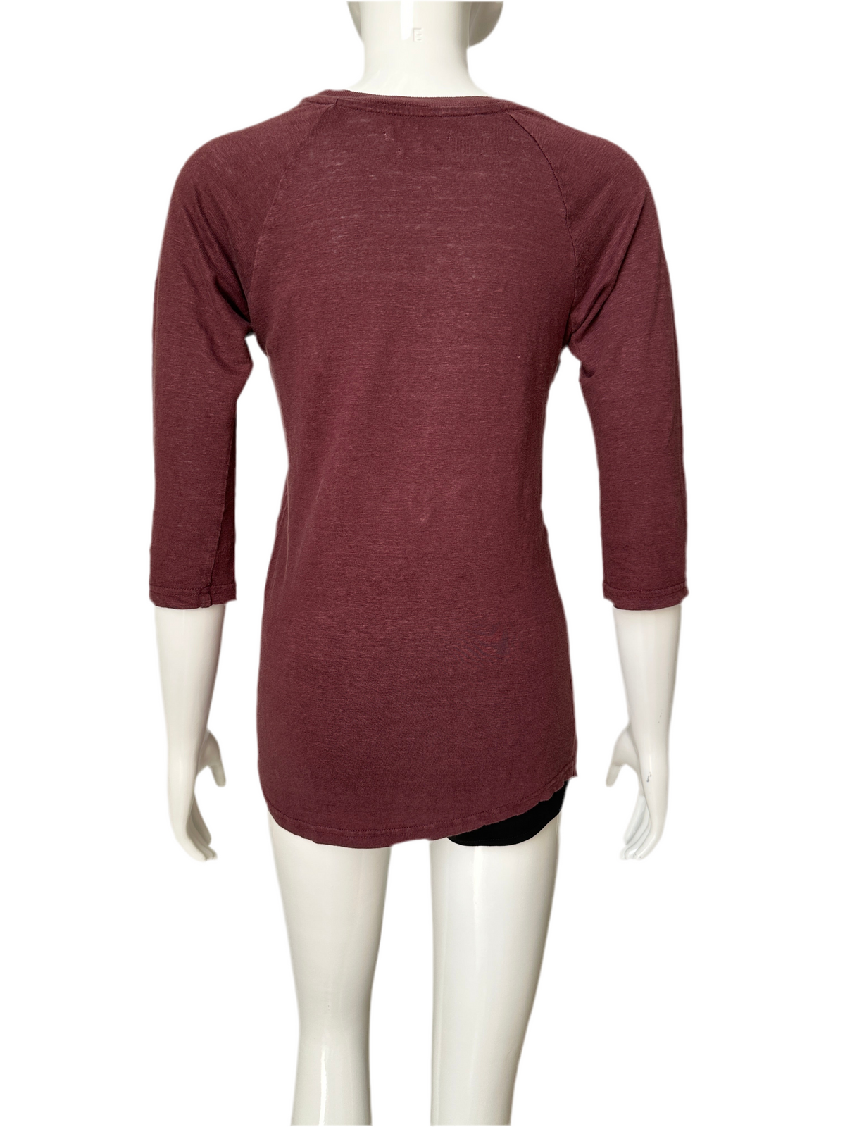 Isabel Marant Etoile Burgundy half sleeve t-shirt - size 36
